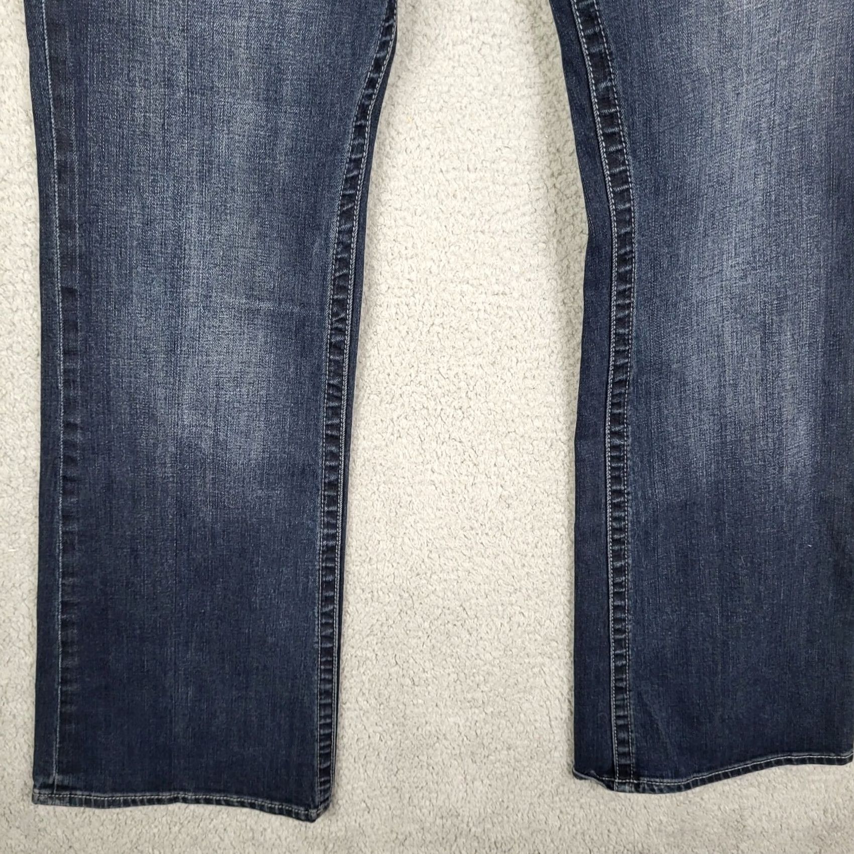 Vintage KUT from the Kloth Women's Bootcut Jeans 12 Denim Blue Mid Rise Casual Regular Cotton/spandex Size 34" / US 12 / IT 48 - 4 Thumbnail