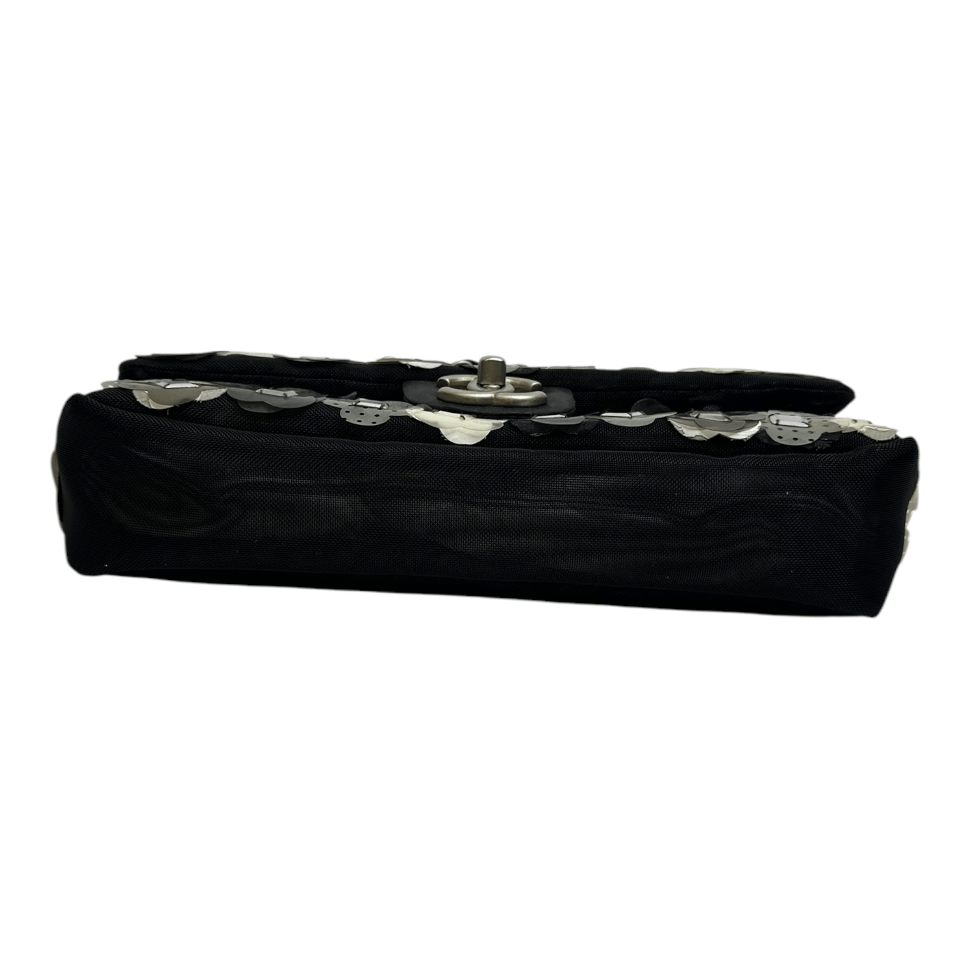 Chanel Chanel Mesh Paillette Sequin Flap Black Size ONE SIZE - 4 Thumbnail