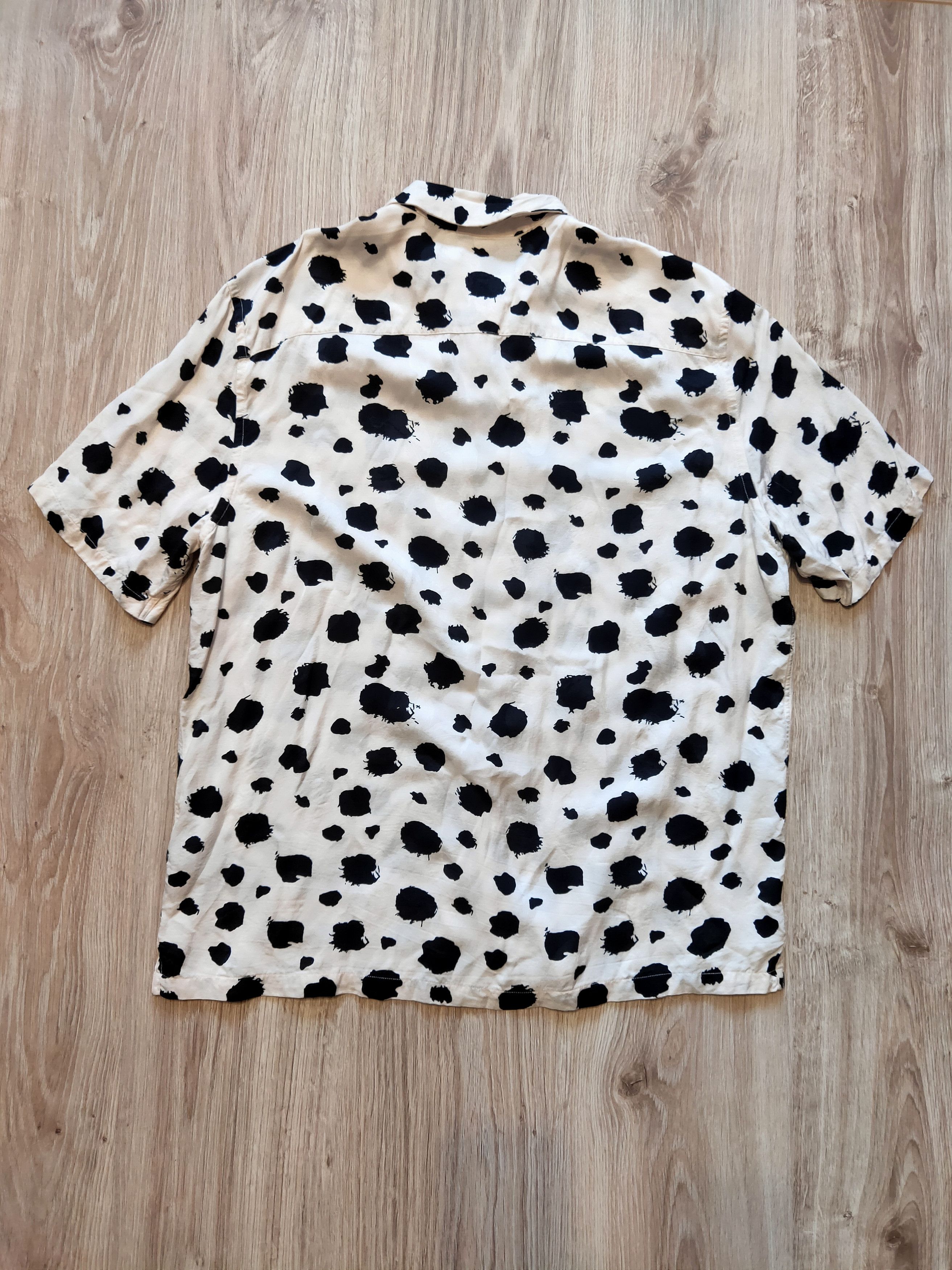 Allsaints × Japanese Brand Mens AllSaints Candeli SS SHIRT Button upHawaii Cow print Size US M / EU 48-50 / 2 - 4 Thumbnail