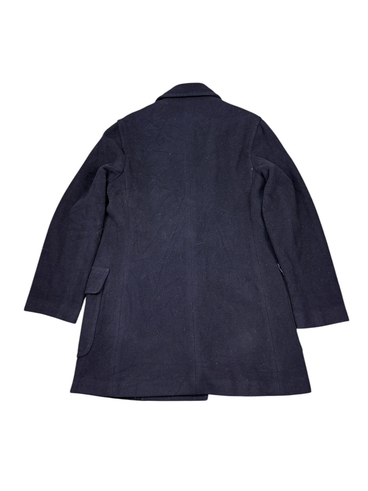 Ralph Lauren Vintage Ralph Lauren Peacoat Wool Blend Jacket Navy Blue Size US L / EU 52-54 / 3 - 2 Thumbnail