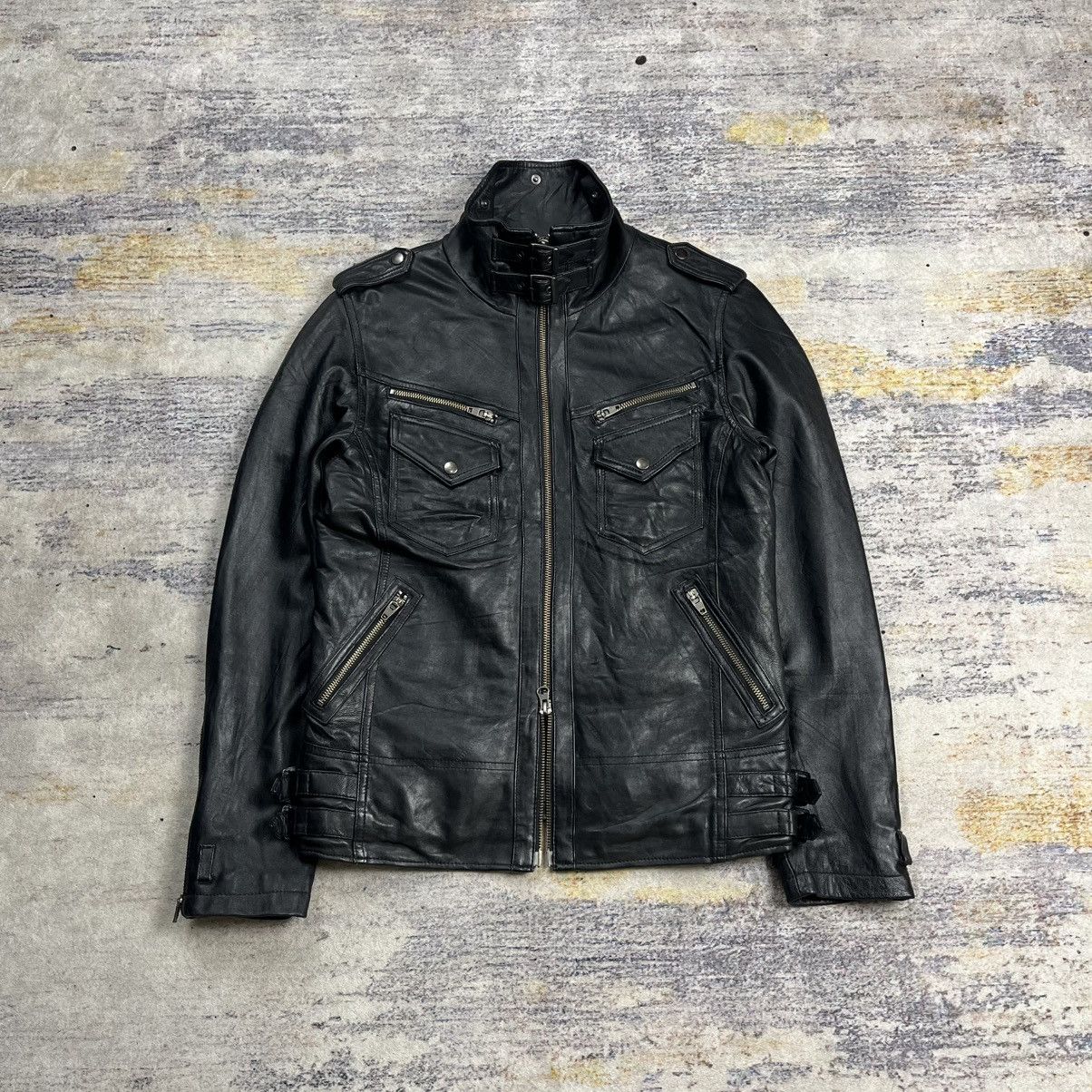 JACKROSE Jackrose riders leather jacket double zipper Size US M / EU 48-50 / 2 - 1 Thumbnail