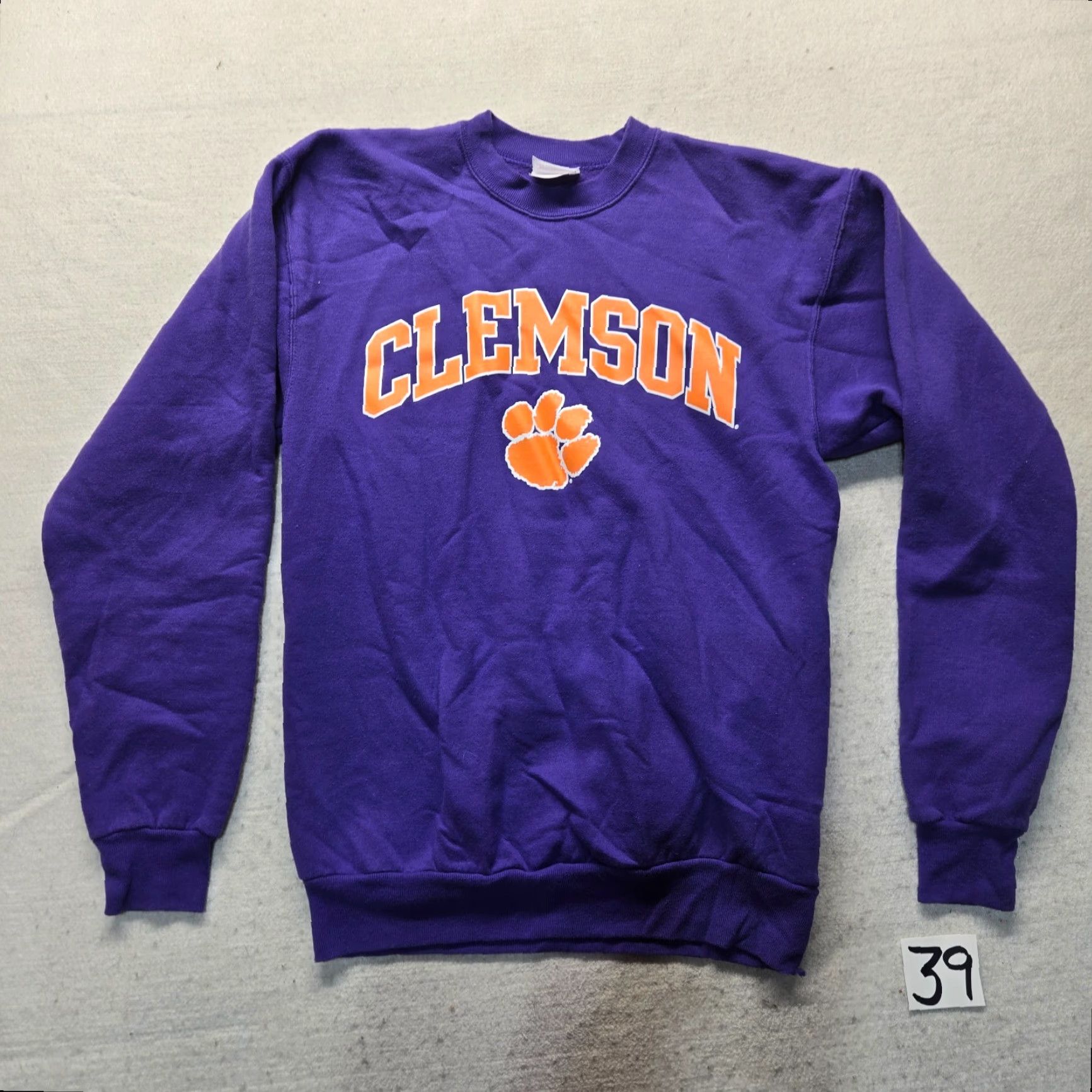 Vintage Clemson Tigers Pressbox Purple Orange Crew Neck Sweatshirt Women’s S Small Size S / US 4 / IT 40 - 2 Thumbnail