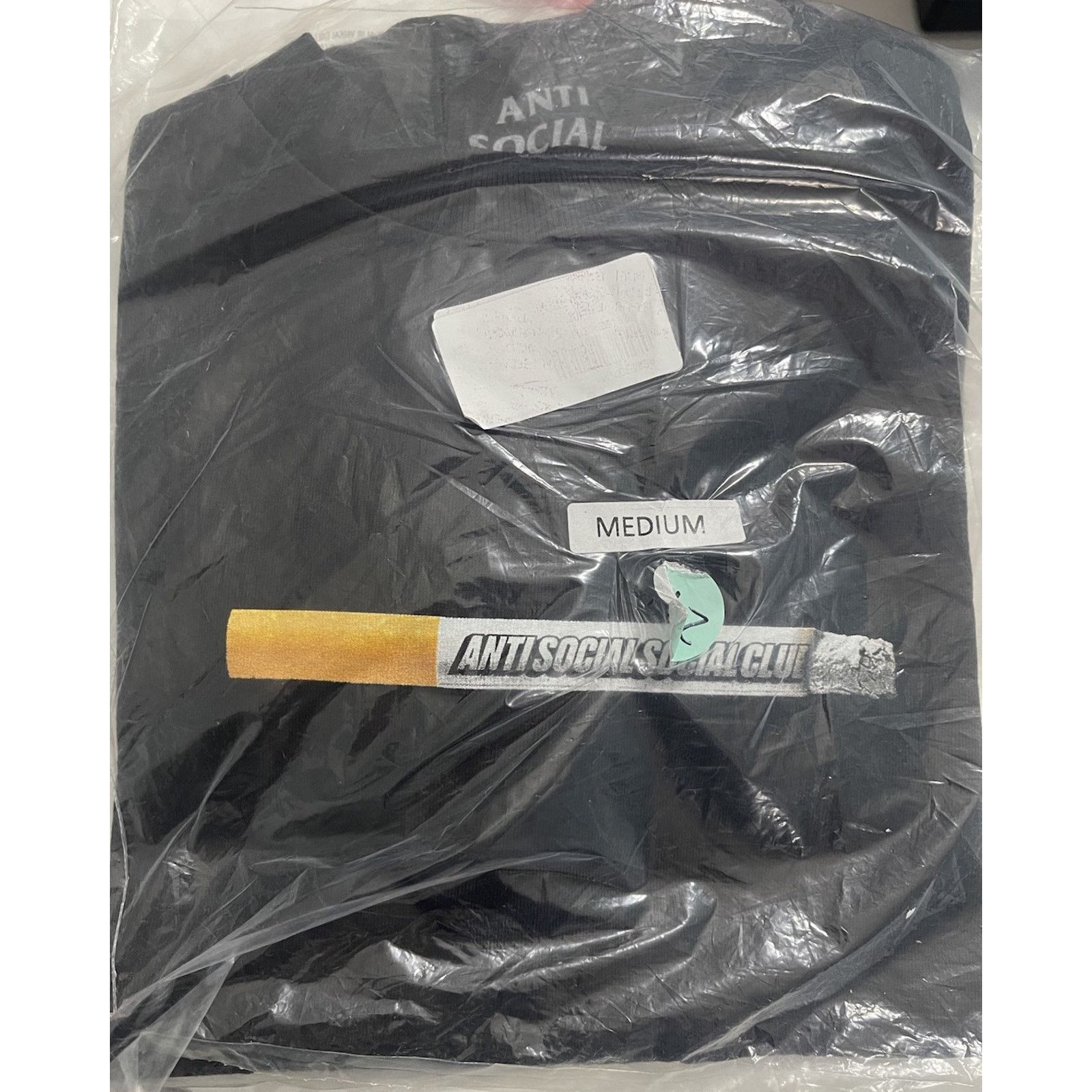 Anti Social Social Club Anti Social Social Club Cigarette Tee Black (ASST307) M Size US M / EU 48-50 / 2 - 4 Thumbnail