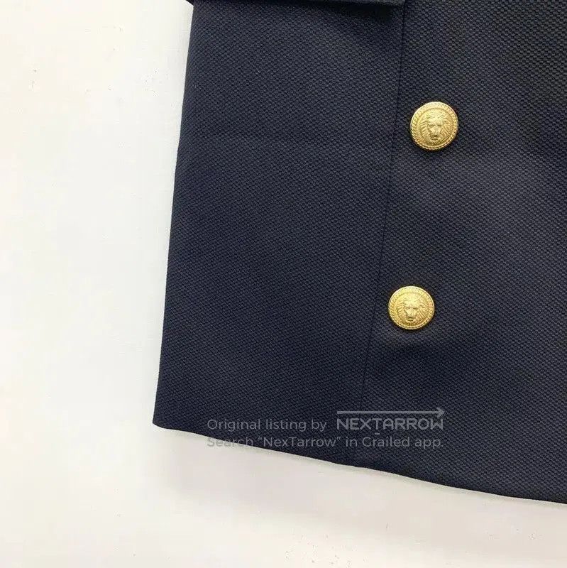 Balmain Balmain Black Cotton S Skirt with Gold Buttons . Size 23" - 4 Thumbnail