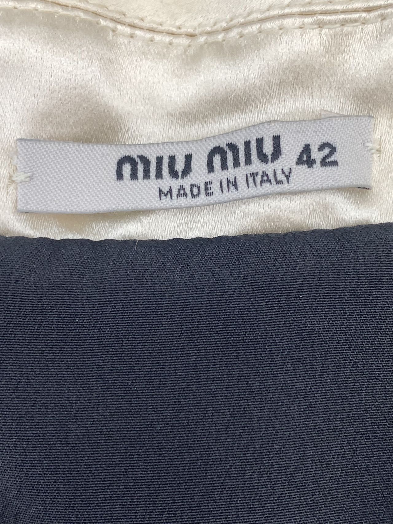 Miu Miu Miu Miu Summer Star Pattern Silk Black Casual Dress K26WX Size M / US 6-8 / IT 42-44 - 6 Thumbnail