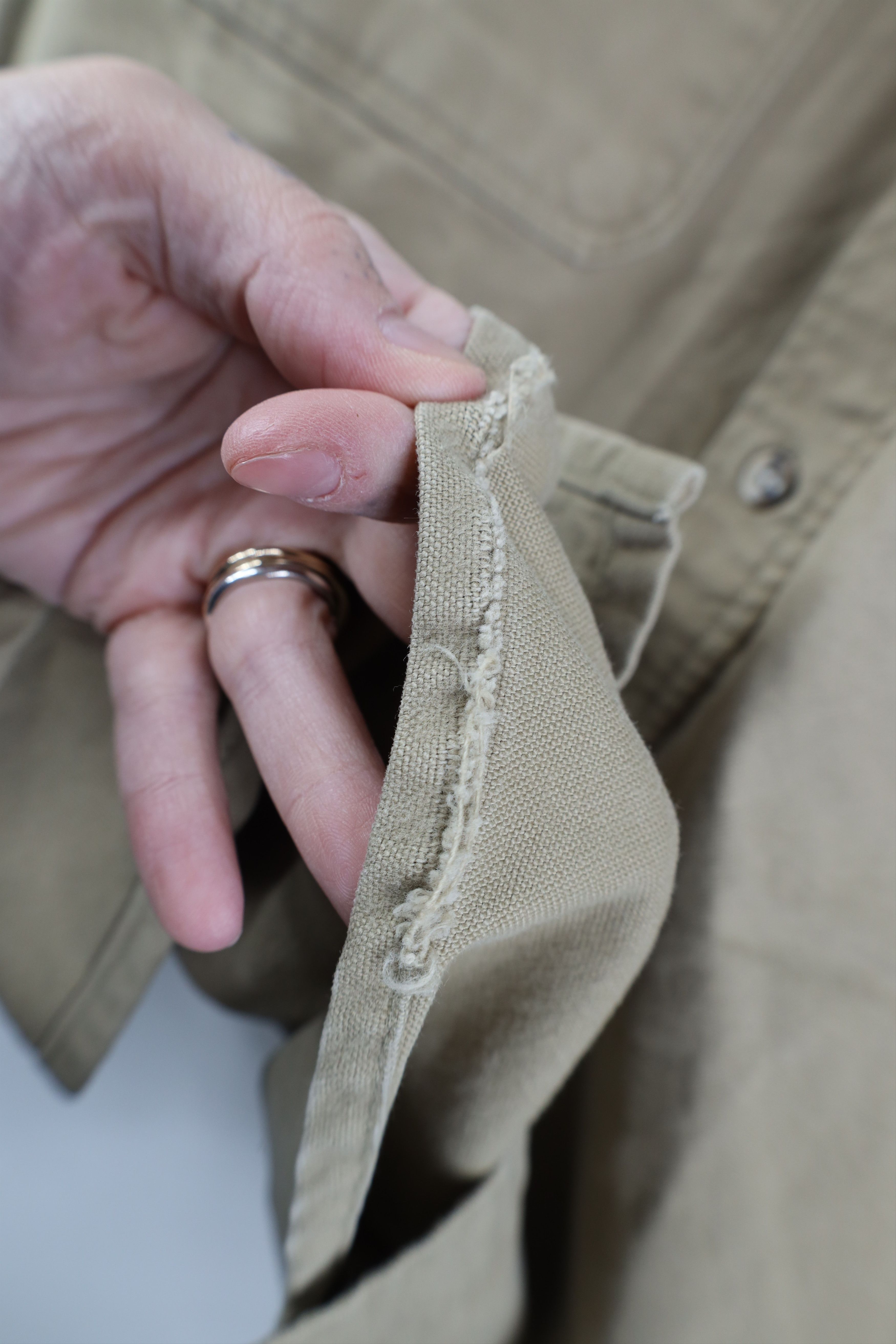 Vintage Vintage 90s Streetwear Heavy Chamois Cloth Button Shirt USA Size US XL / EU 56 / 4 - 8 Thumbnail