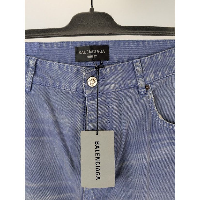 Balenciaga o1rshd1 Unisex Loose fit Jeans in Workwear Purple Size US 32 / EU 48 - 7 Thumbnail