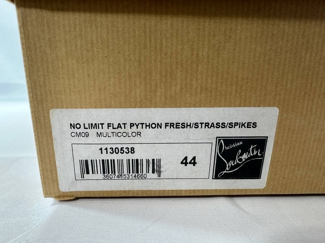 Christian Louboutin Christian Louboutin No Limit Spikes Flat Python Fresh Strass Size US 11 / EU 44 - 18 Thumbnail