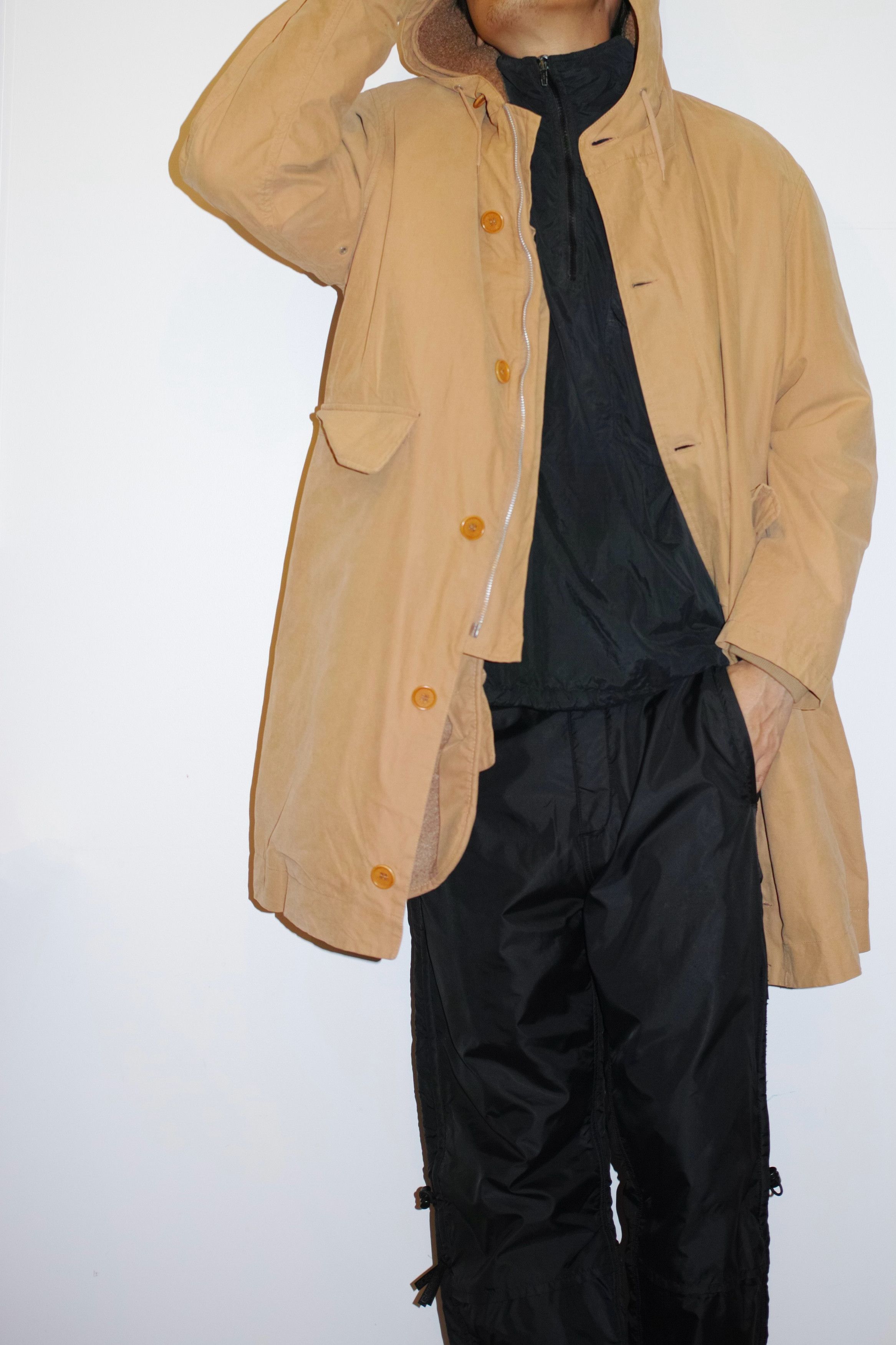 Helmut Lang Helmut Lang 00s Cotton HOODED MODS COAT WITH LINER Size S Size US S / EU 44-46 / 1 - 1 Thumbnail