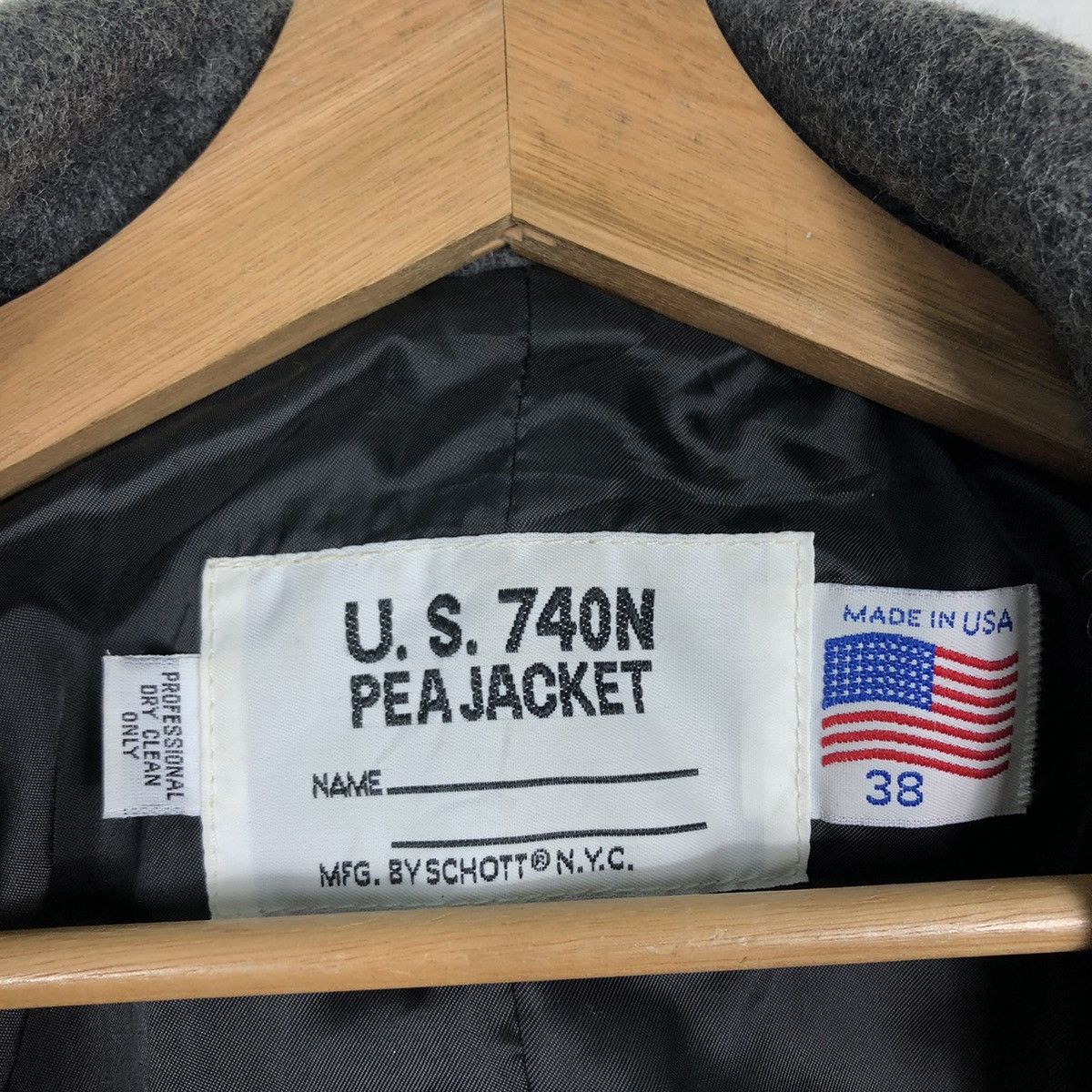 Schott 🔥Double Collar U.S.740N Pea Jacket Schott Made in USA Size US S / EU 44-46 / 1 - 13 Thumbnail