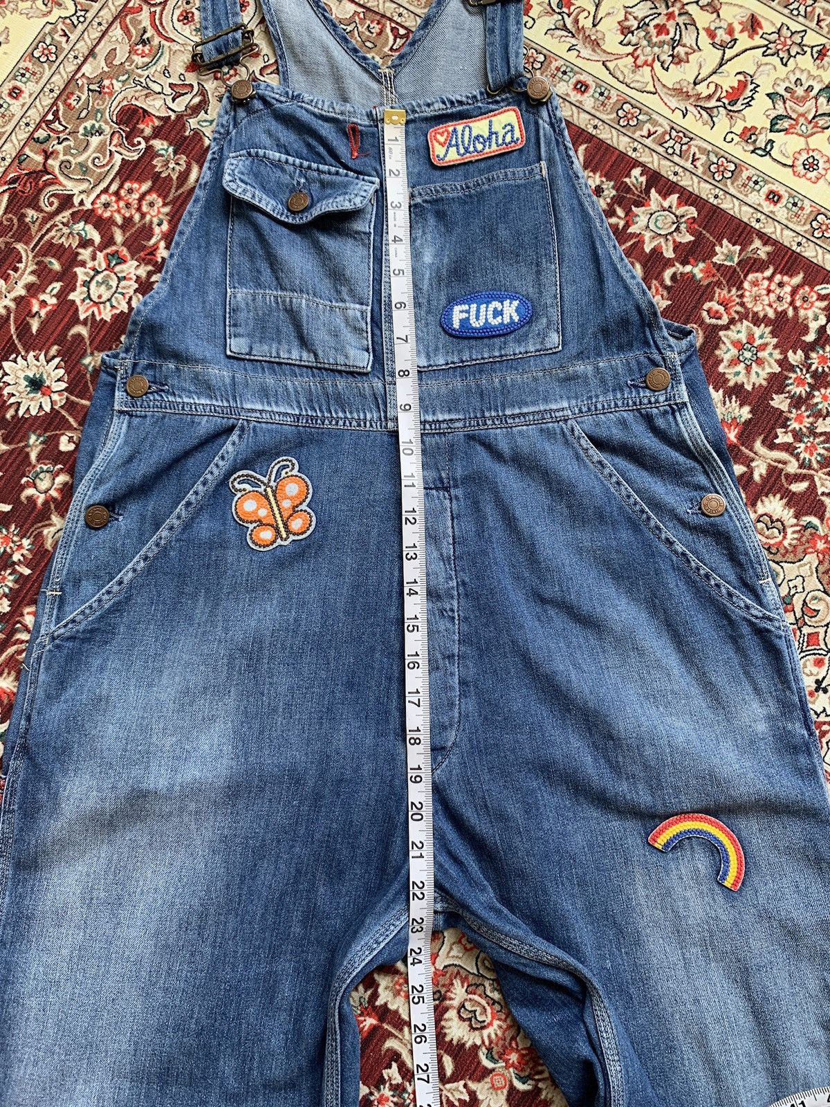 Hysteric Glamour Hysteric Glamour FUCK Denim Overall Size US 34 / EU 50 - 15 Thumbnail
