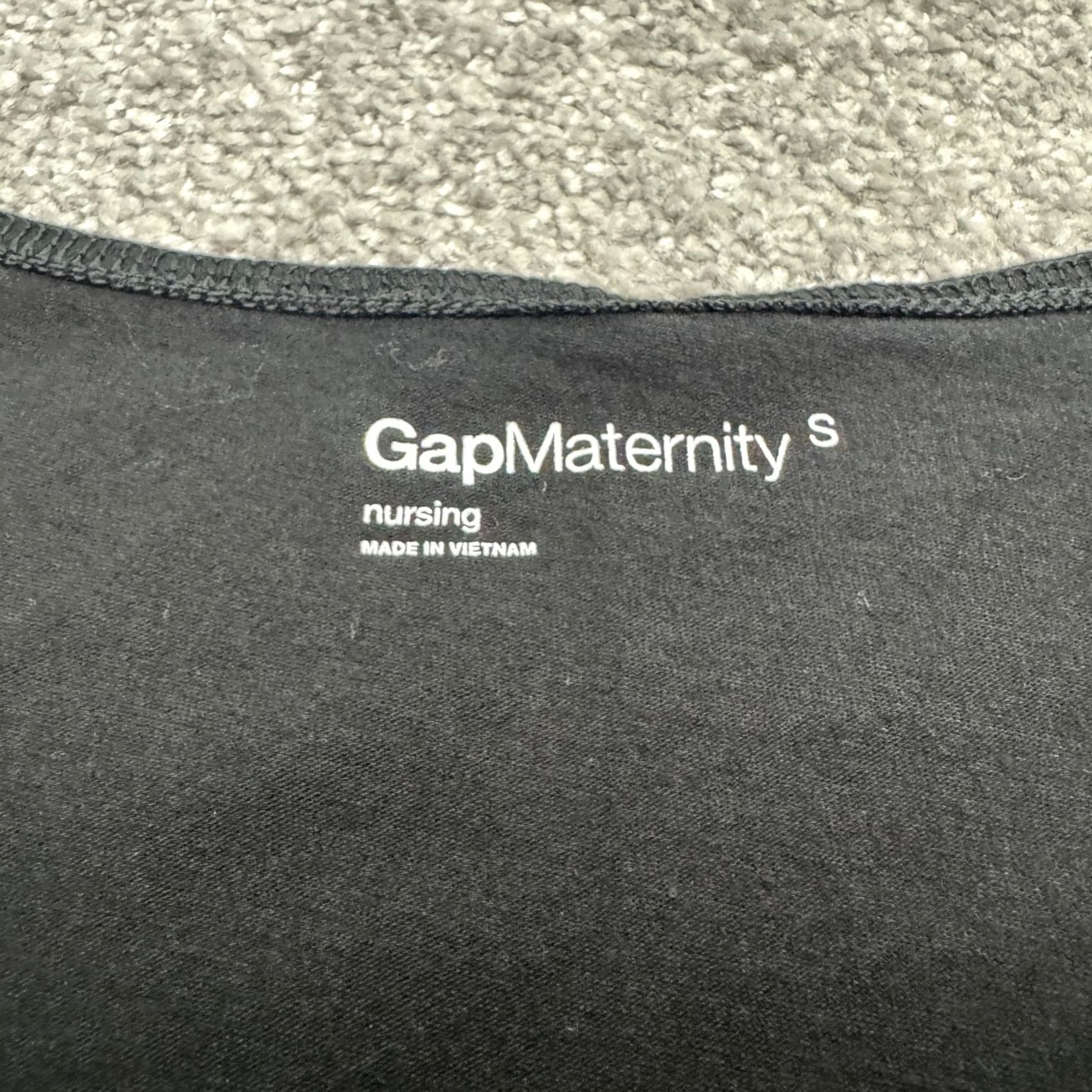 Gap Gap Maternity Nursing Surplice V-Neck Tank Dress Womens Small Black Cotton Knit Size S / US 4 / IT 40 - 5 Thumbnail