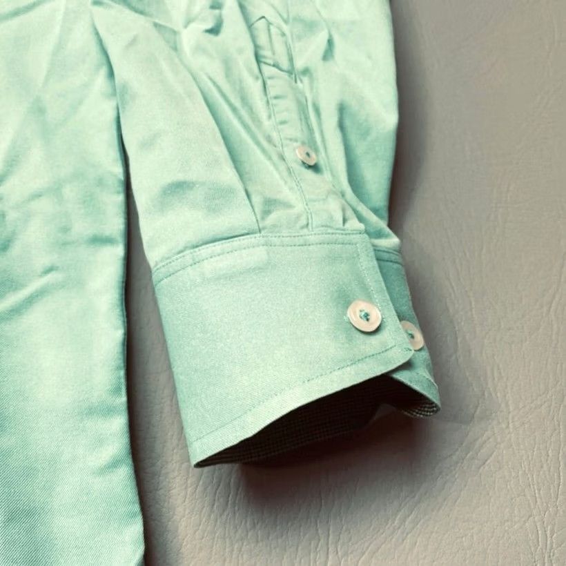 Tommy Bahama Tommy Bahama Shirt Mens 2XL Green Oasis Twill Solid Button Up Long Sleeve Logo Size US XXL / EU 58 / 5 - 4 Thumbnail