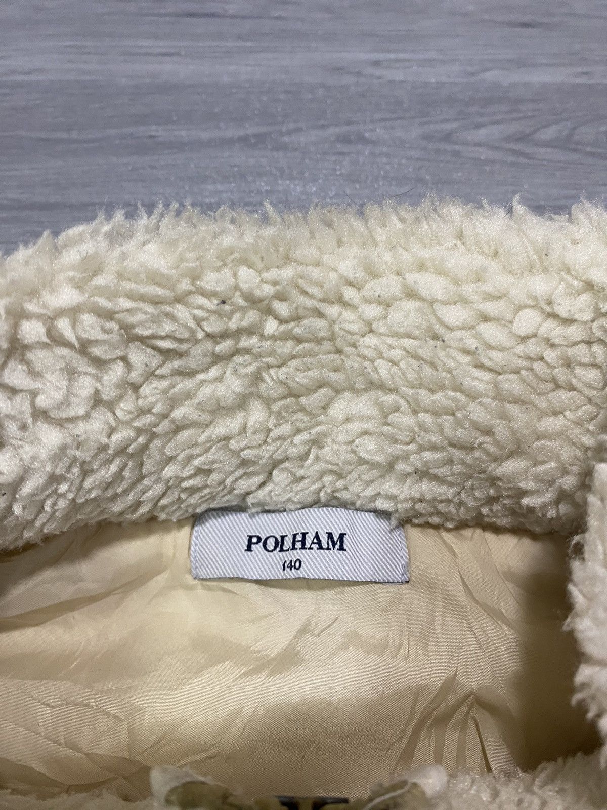 Japanese Brand Polham Retro X Deep Pile Fleece Jacket Oatmeal Size US M / EU 48-50 / 2 - 8 Thumbnail