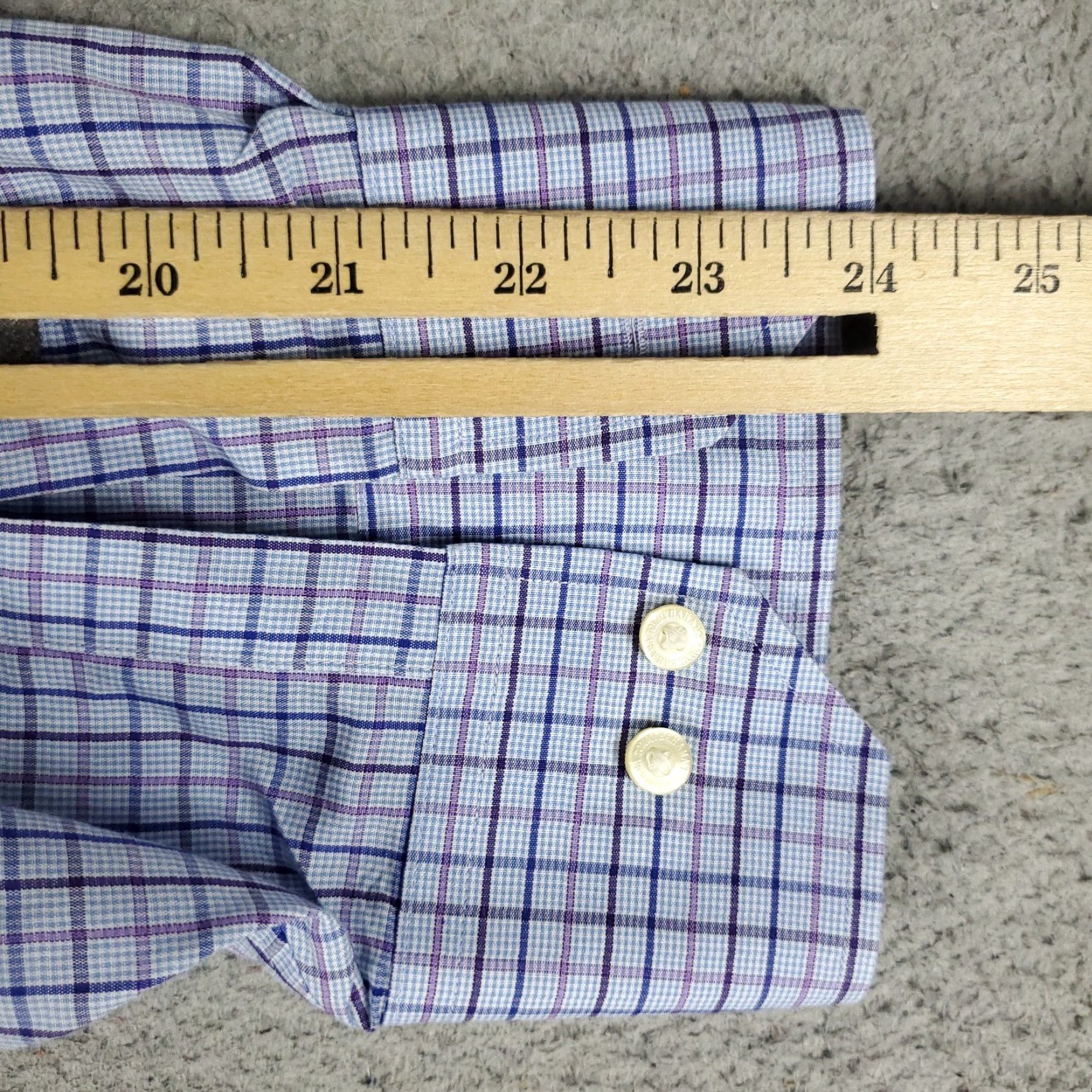 Tommy Bahama Tommy Bahama Shirt Mens 18 Blue Check Dress Shirt Button Up Long Sleeve Size 48R - 6 Thumbnail