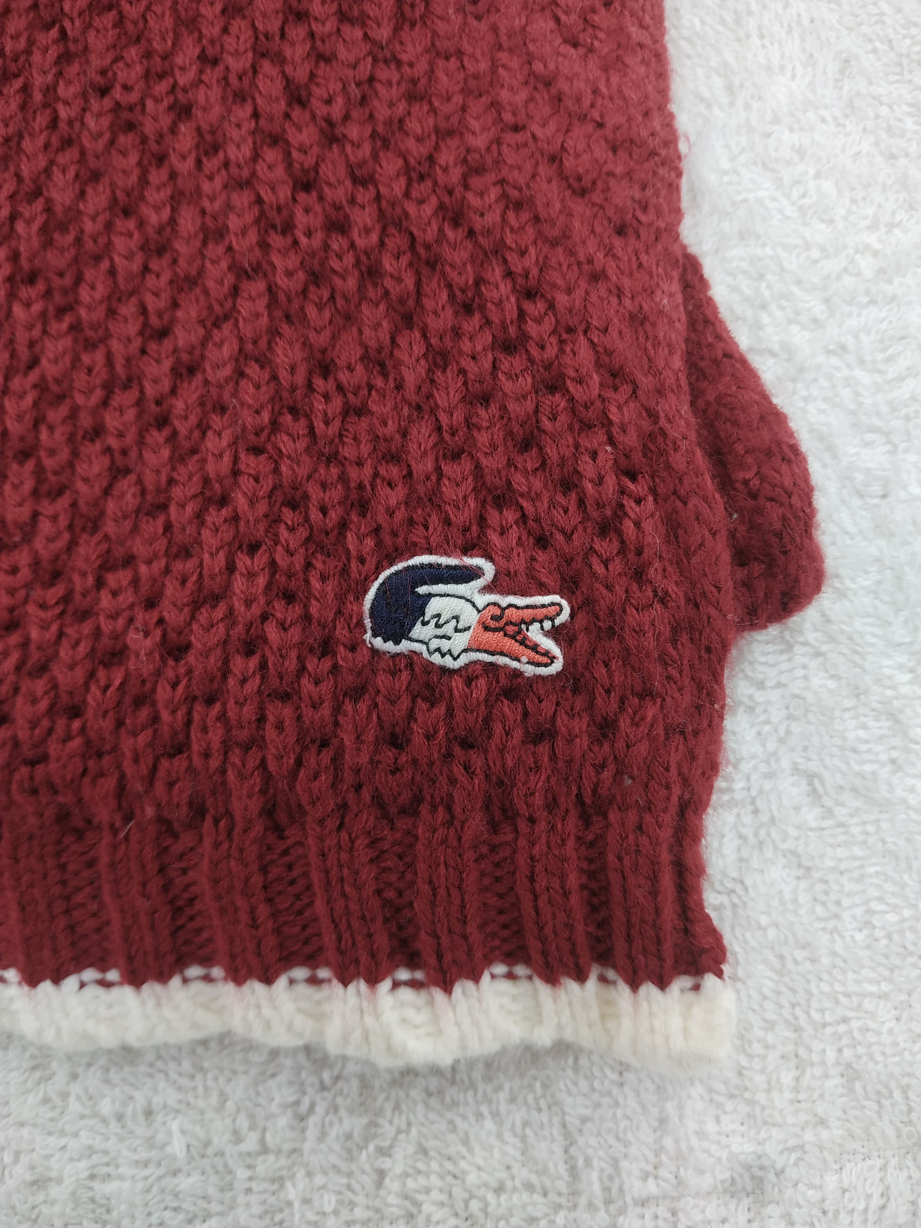 Lacoste Vintage Lacoste Scarf/Muffler/Neckwear MF534 Size ONE SIZE - 4 Thumbnail