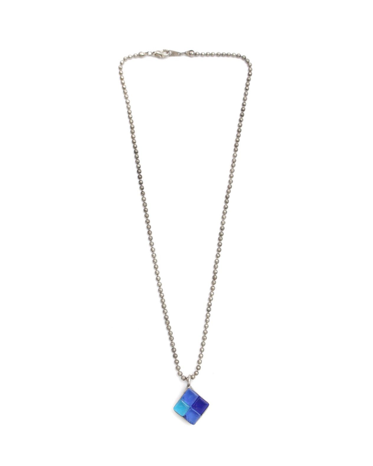 Hysteric Glamour 2000S JAPANESE MADE BLUE MOSAIC DIAMOND PENDANT NECKLACE Size ONE SIZE - 2 Thumbnail