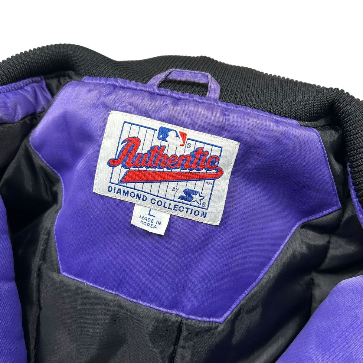 MLB VTG 90s ARIZONA DIAMONDBACKS STARTER SATIN BOMBER JACKET Size US L / EU 52-54 / 3 - 7 Thumbnail