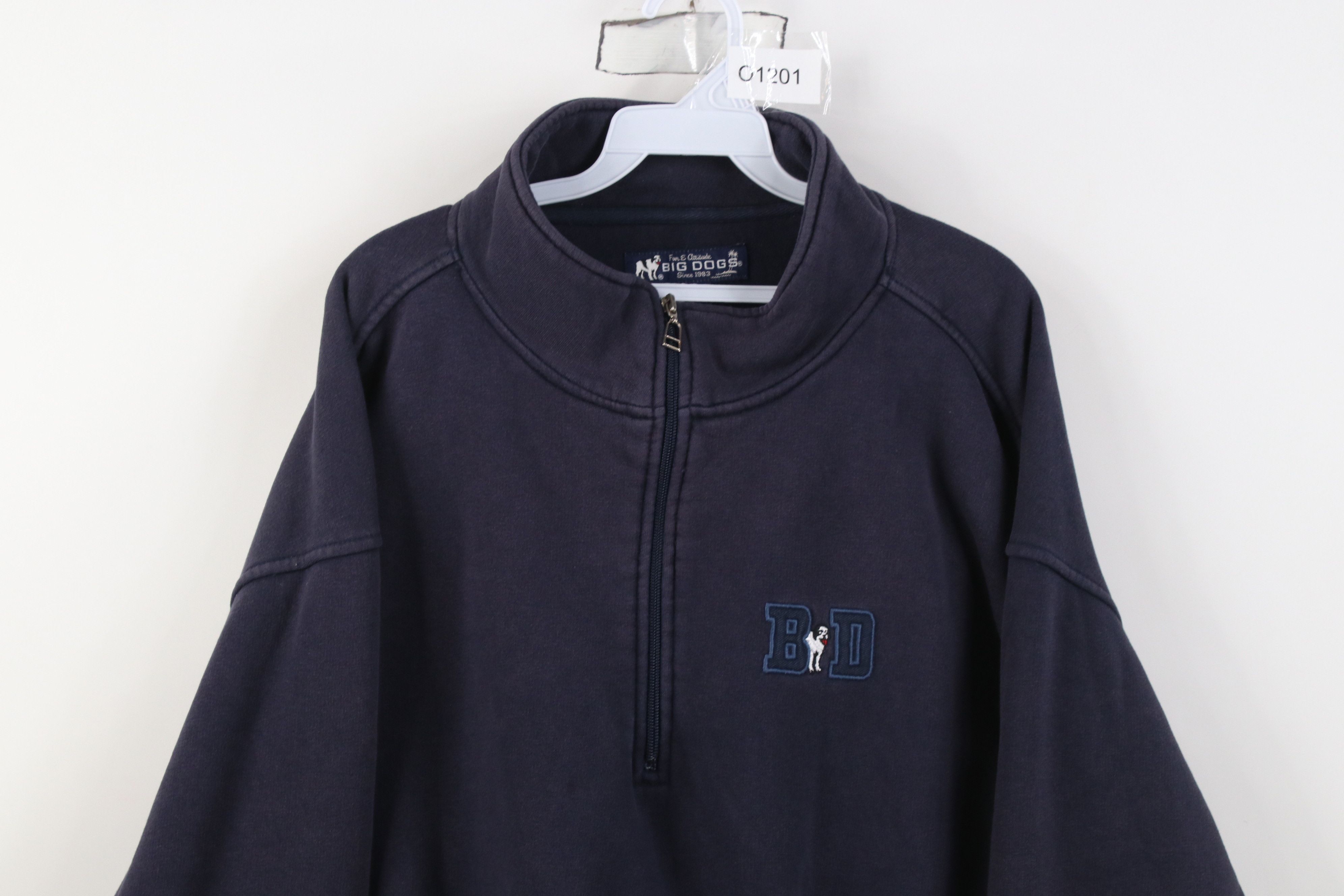 Big Dogs Vintage 90s Y2K Big Dogs Thick 1/4 Zip Pullover Sweatshirt Size US XL / EU 56 / 4 - 2 Thumbnail