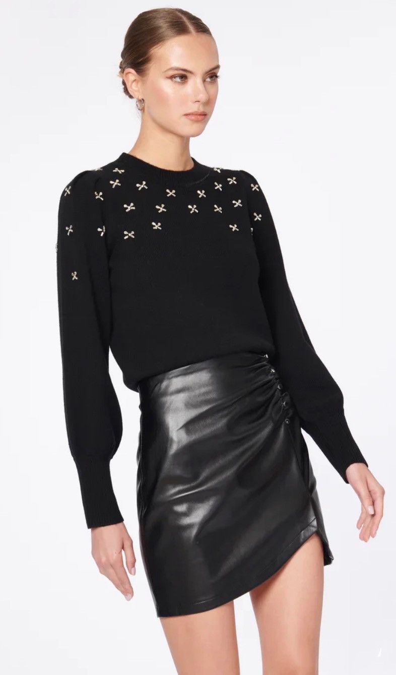 CAMI NYC Cami Nyc Lulie Embellished Wool Sweater size S Size S / US 4 / IT 40 - 4 Thumbnail