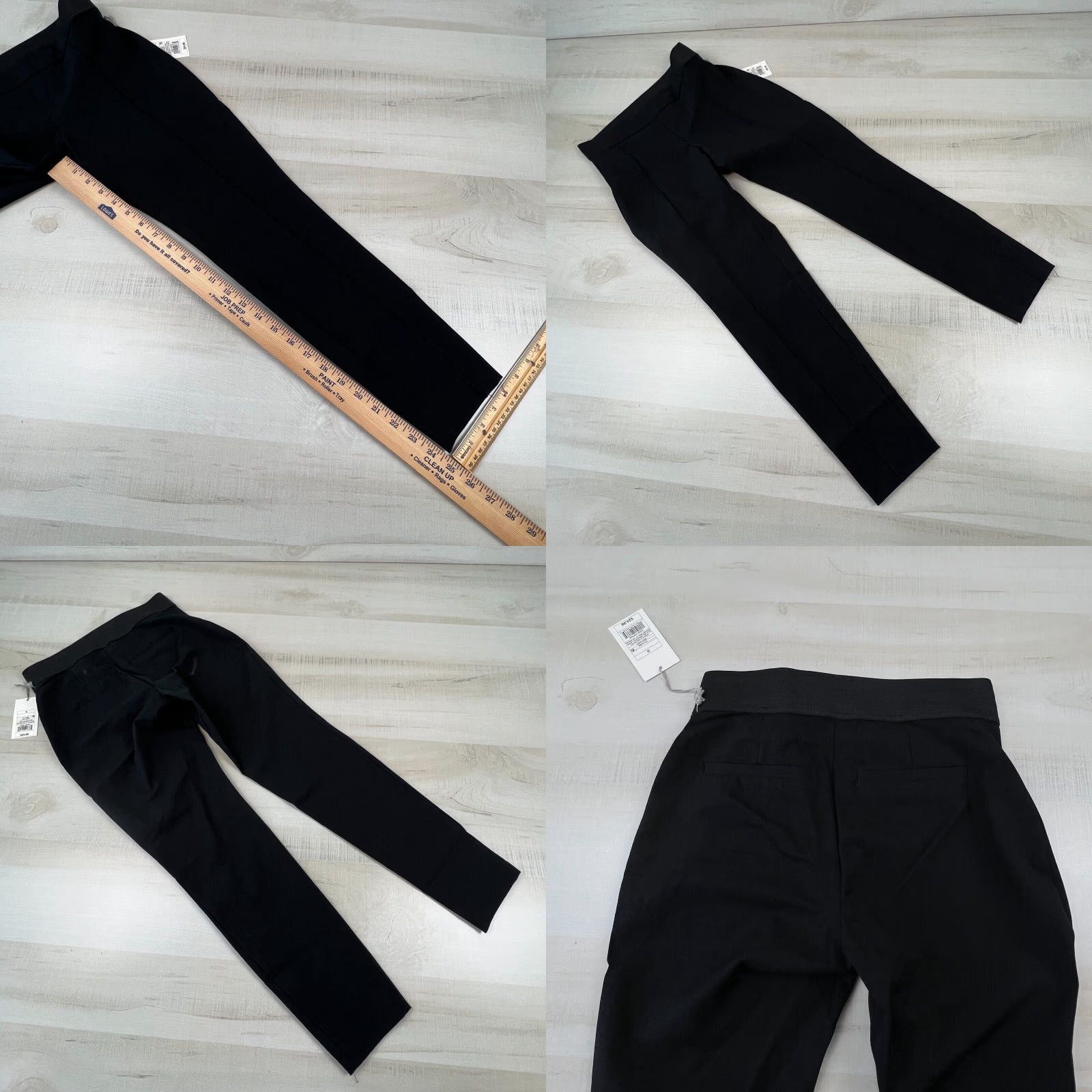 Vintage A New Day Womens Leggings 0 Black Pull On Wide Elastic Waist Stretch New - Cotton, Spandex, Viscose Knit Cropped Mid Rise Casual FYI: N/A Size 25" / US 0 / IT 36 - 8 Thumbnail