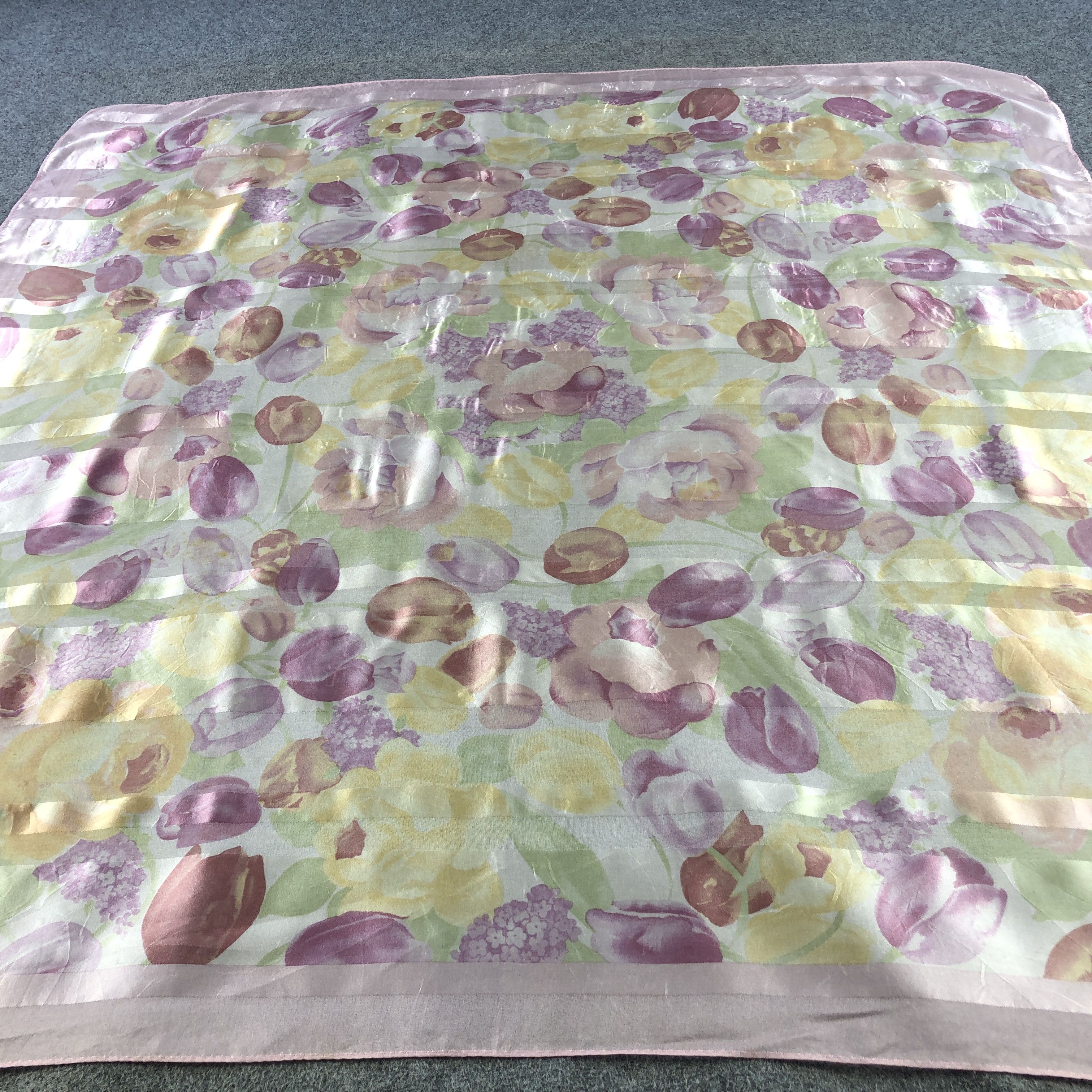 Hardy Amies Hardy Amies Floral Silk Scarf M1079 Size ONE SIZE - 5 Thumbnail