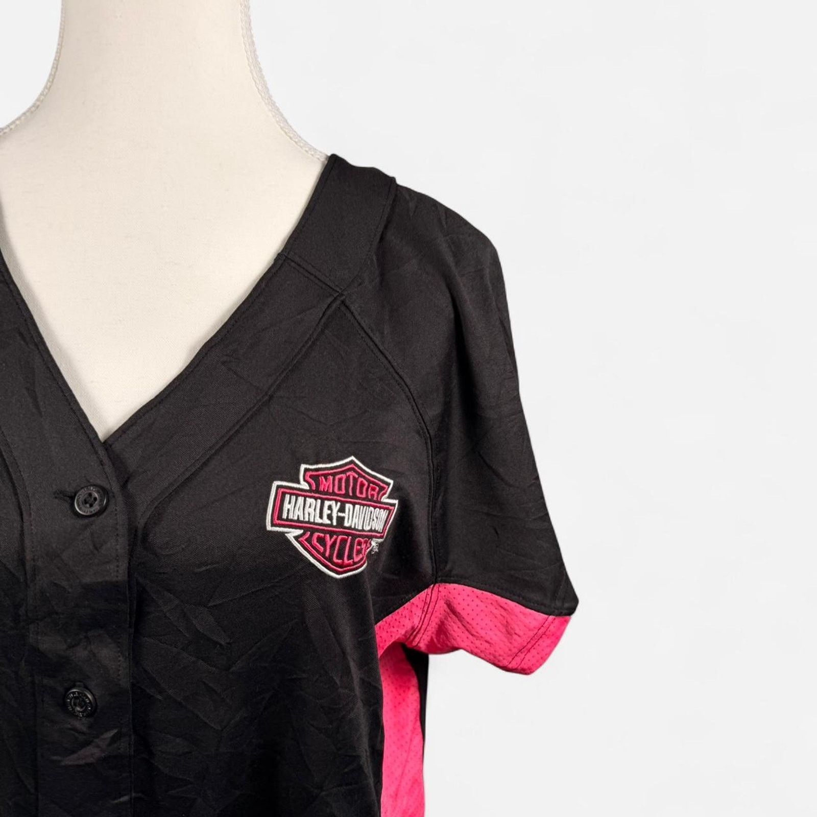Harley Davidson Black and pink harley davidson Size XL / US 12-14 / IT 48-50 - 5 Thumbnail
