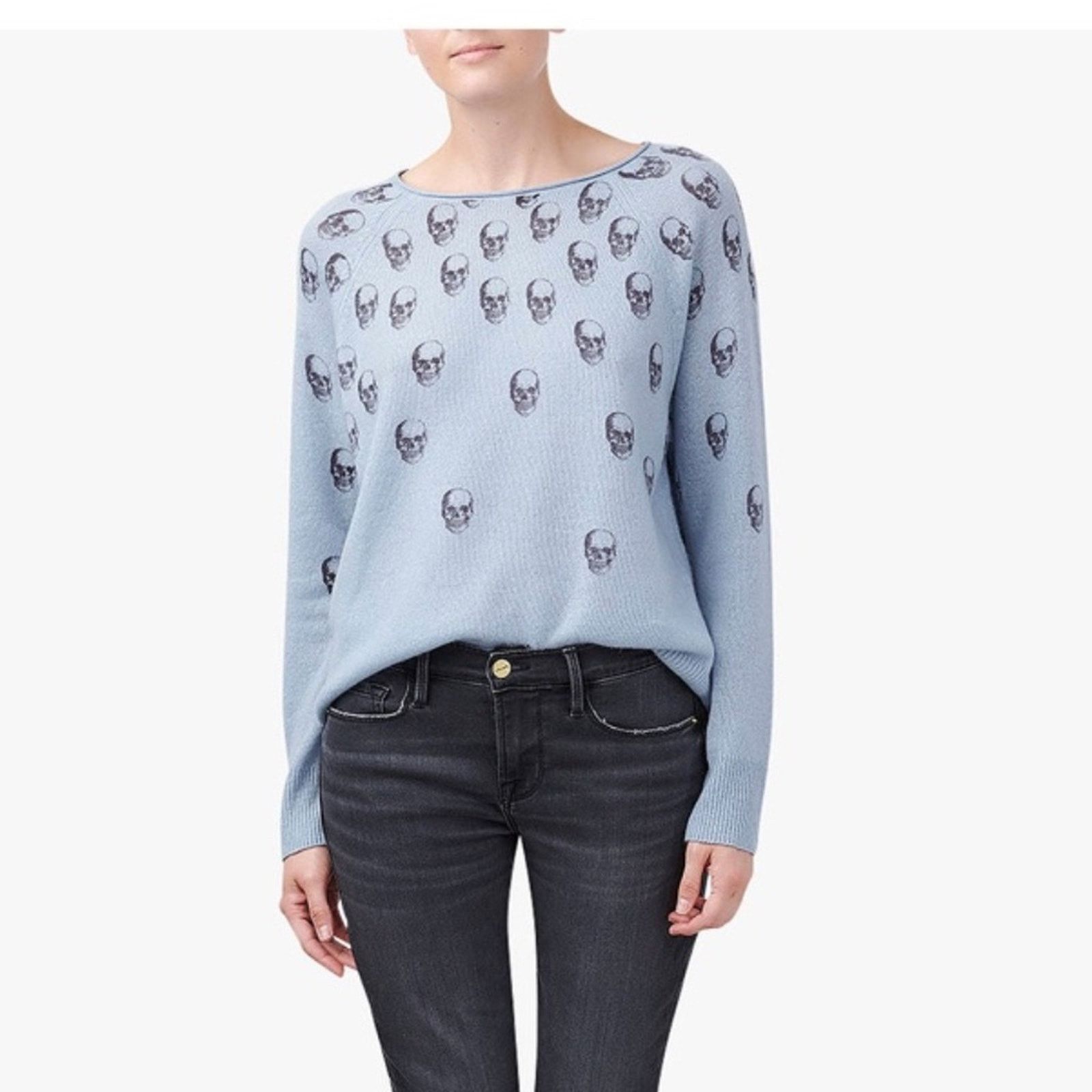 360Cashmere Amie Skull Cashmere Sweater from 360 cashmere Size S / US 4 / IT 40 - 2 Thumbnail