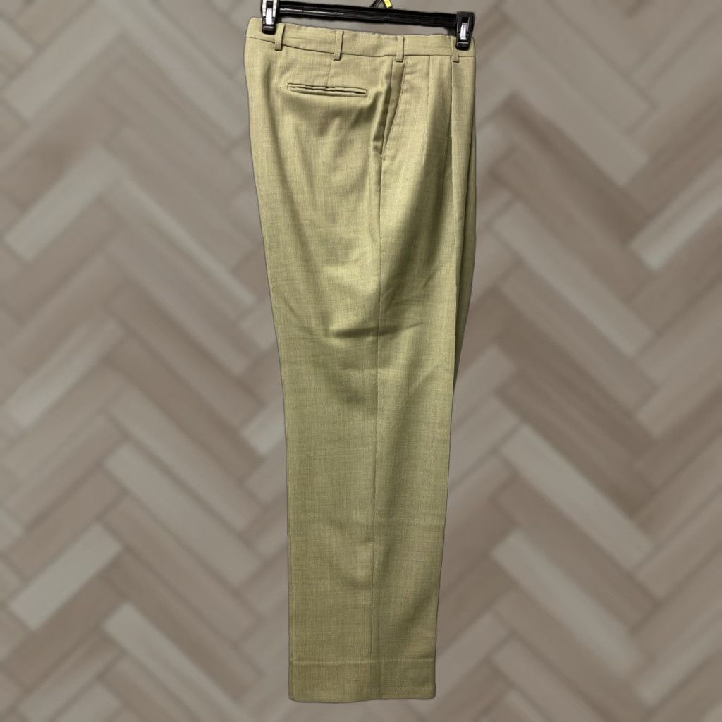 Nordstrom Balde For Nordstrom Dress Pants Men’s 35x34 Light Sage Green Wool / 0264 Size US 35 - 1 Thumbnail