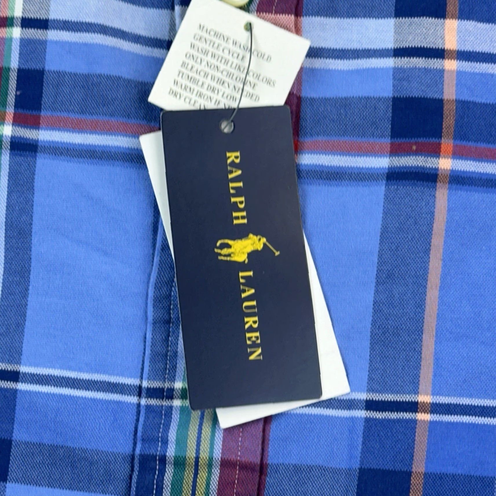 Ralph Lauren Ralph Lauren Shirt Mens 4XB Blue Plaid Oxford Long Sleeve Button Down Casual NWT Size US XXL / EU 58 / 5 - 6 Thumbnail