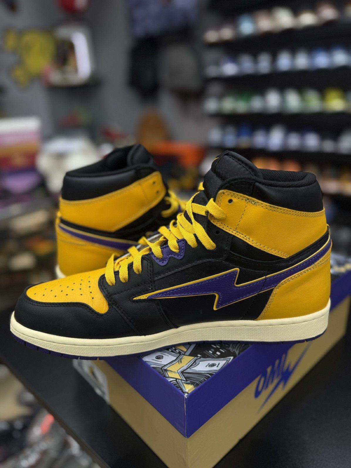 Designer OMI In Hellcat Sneakers Kobe Lakers Colors Size 13US Size US 13 / EU 46 - 14 Thumbnail