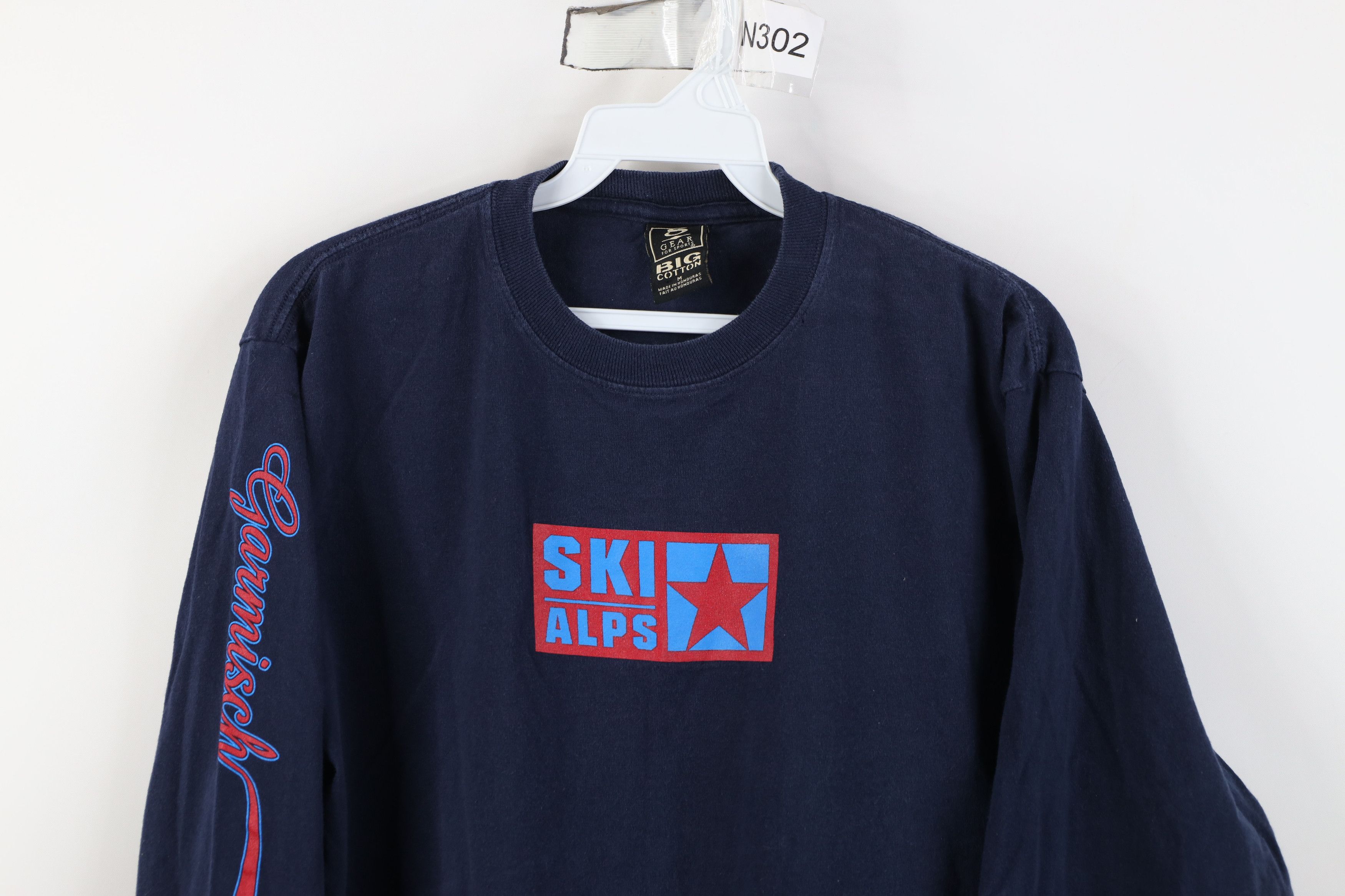 Vintage Vintage 90s Garmisch Ski Alps Mountain Long Sleeve T-Shirt Size US M / EU 48-50 / 2 - 2 Thumbnail