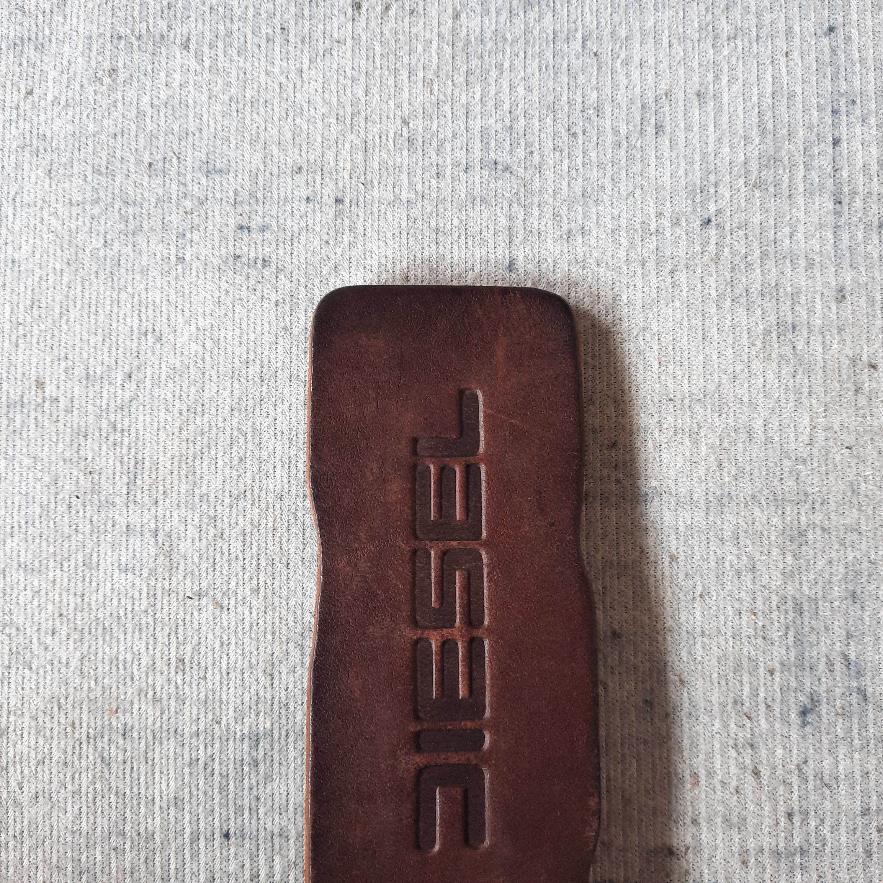 PPFM ⚙️ Vintage diesel solid brass stud punk leather belt Size ONE SIZE - 5 Thumbnail