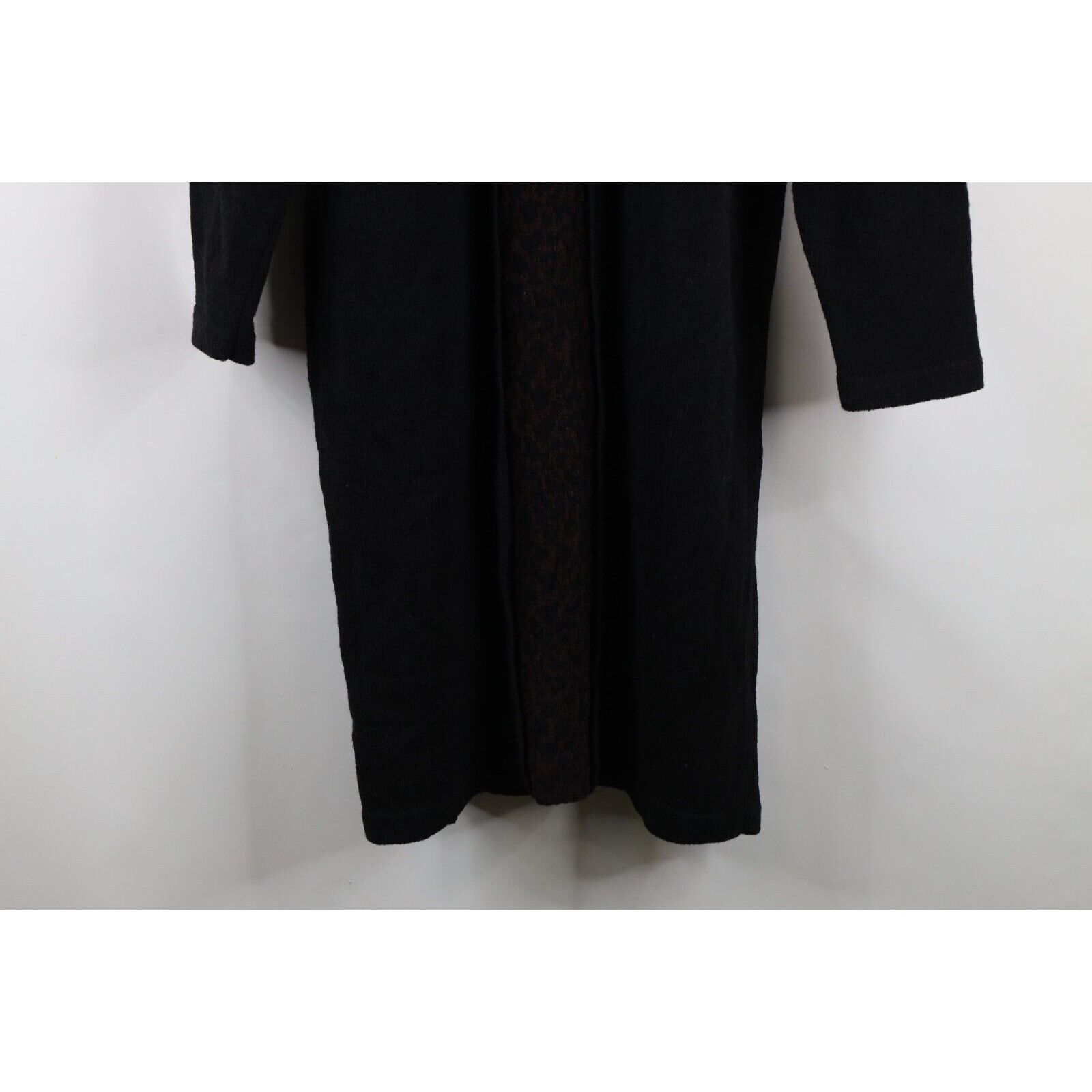 St. John × Vintage Vintage 90s St John Wool Blend Knit Clasp Leopard Dress Size M / US 6-8 / IT 42-44 - 4 Thumbnail