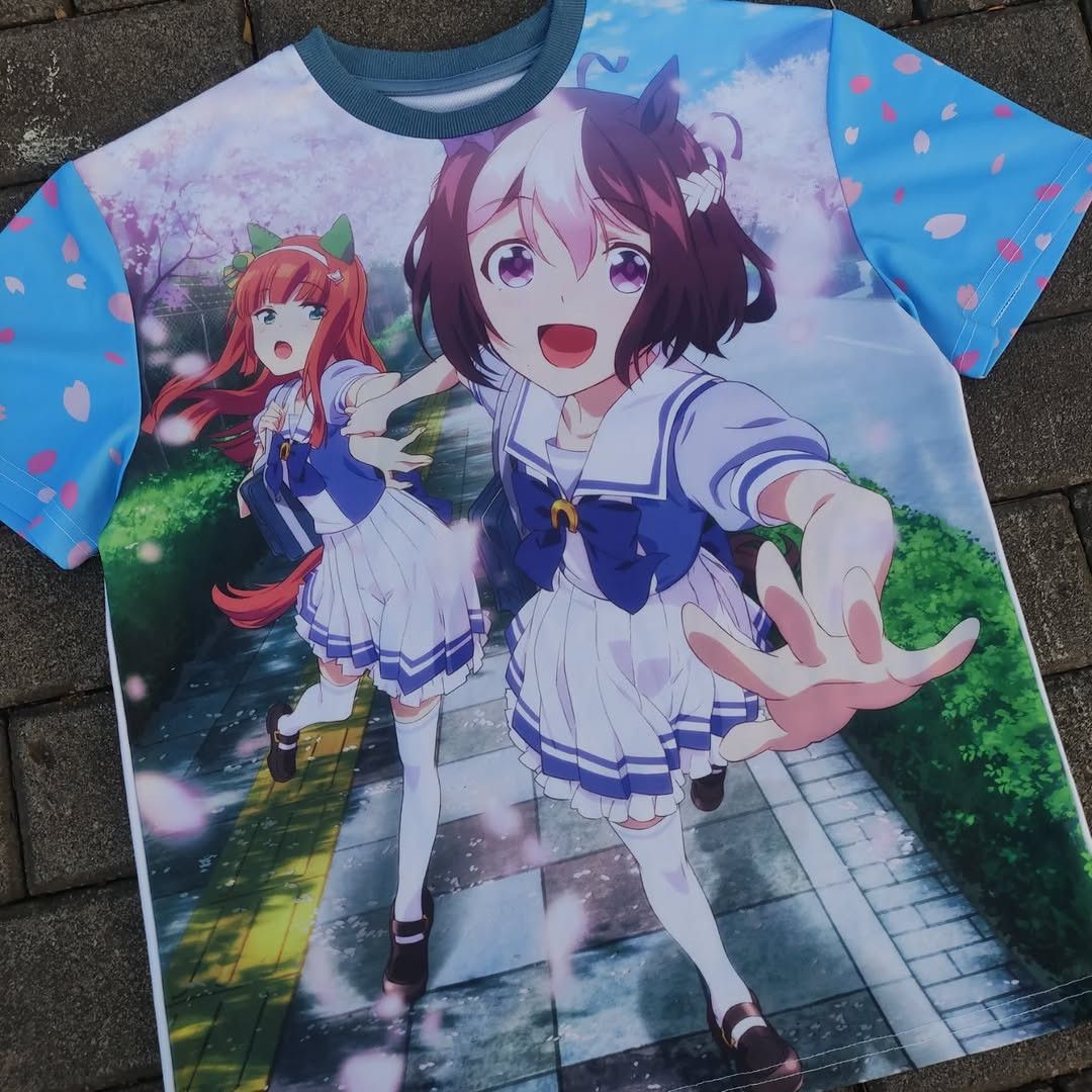 Anime Rare Uma Musume Anime Tee Size US L / EU 52-54 / 3 - 1 Thumbnail
