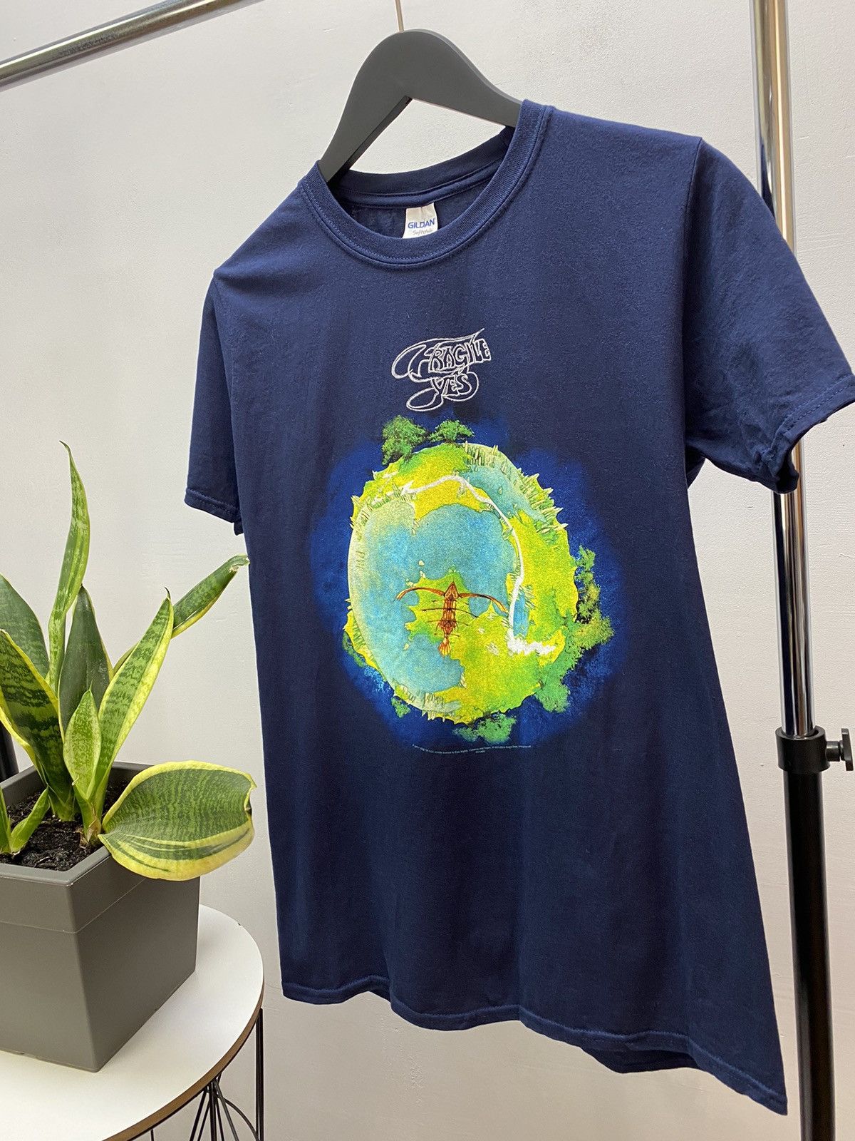 Band Tees × Vintage Yes Band T Shirt Fragile Album Promo Men’s M Navy Size US M / EU 48-50 / 2 - 2 Thumbnail