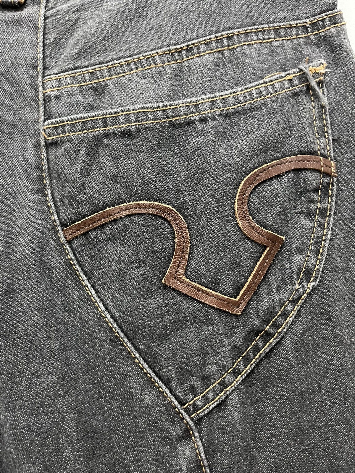 Japanese Brand Vintage Obelisk Custom Leather Denim Size US 31 - 10 Thumbnail