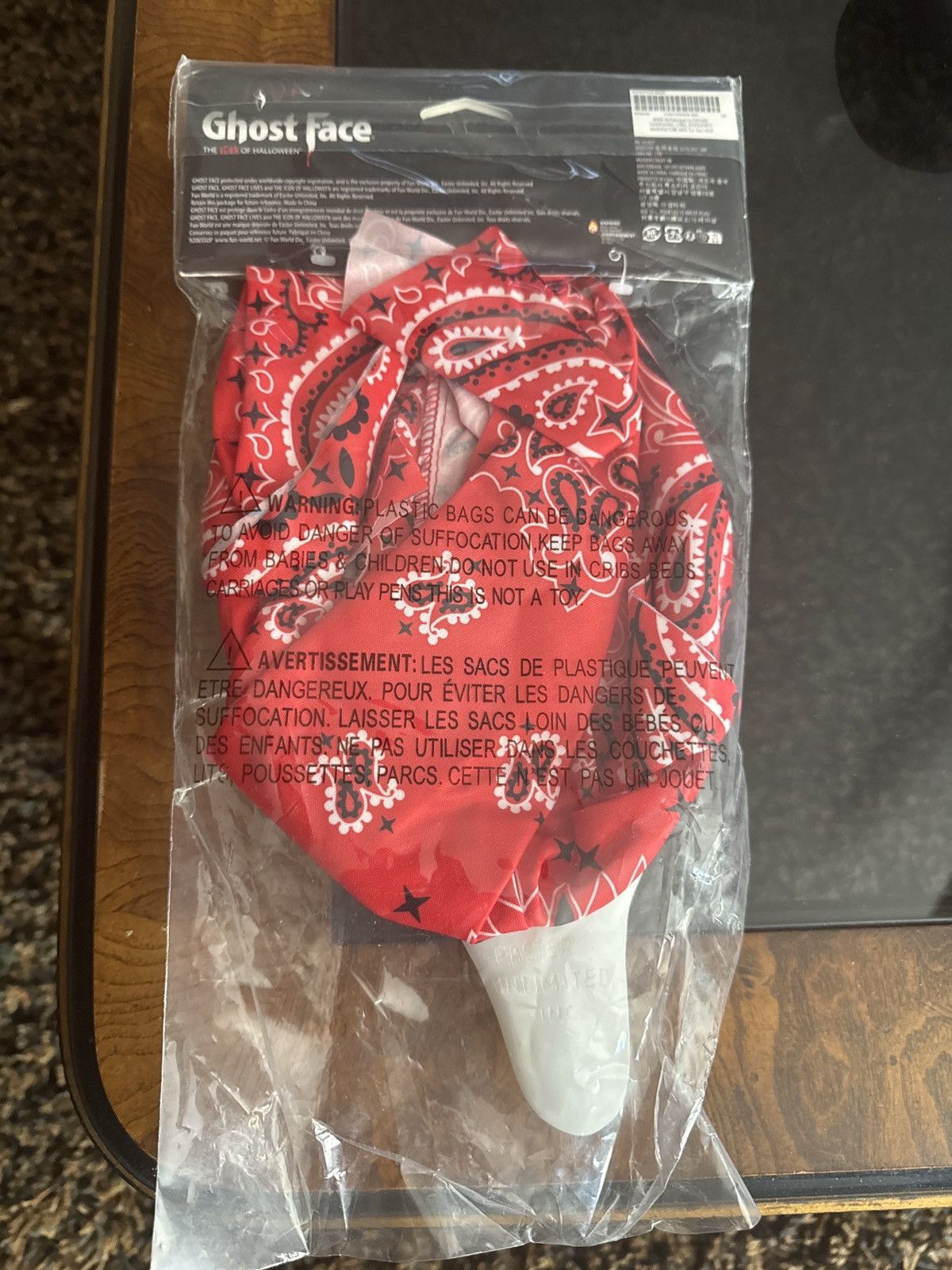 Supreme Supreme Ghostface Red Bandana Mask Size ONE SIZE - 2 Thumbnail