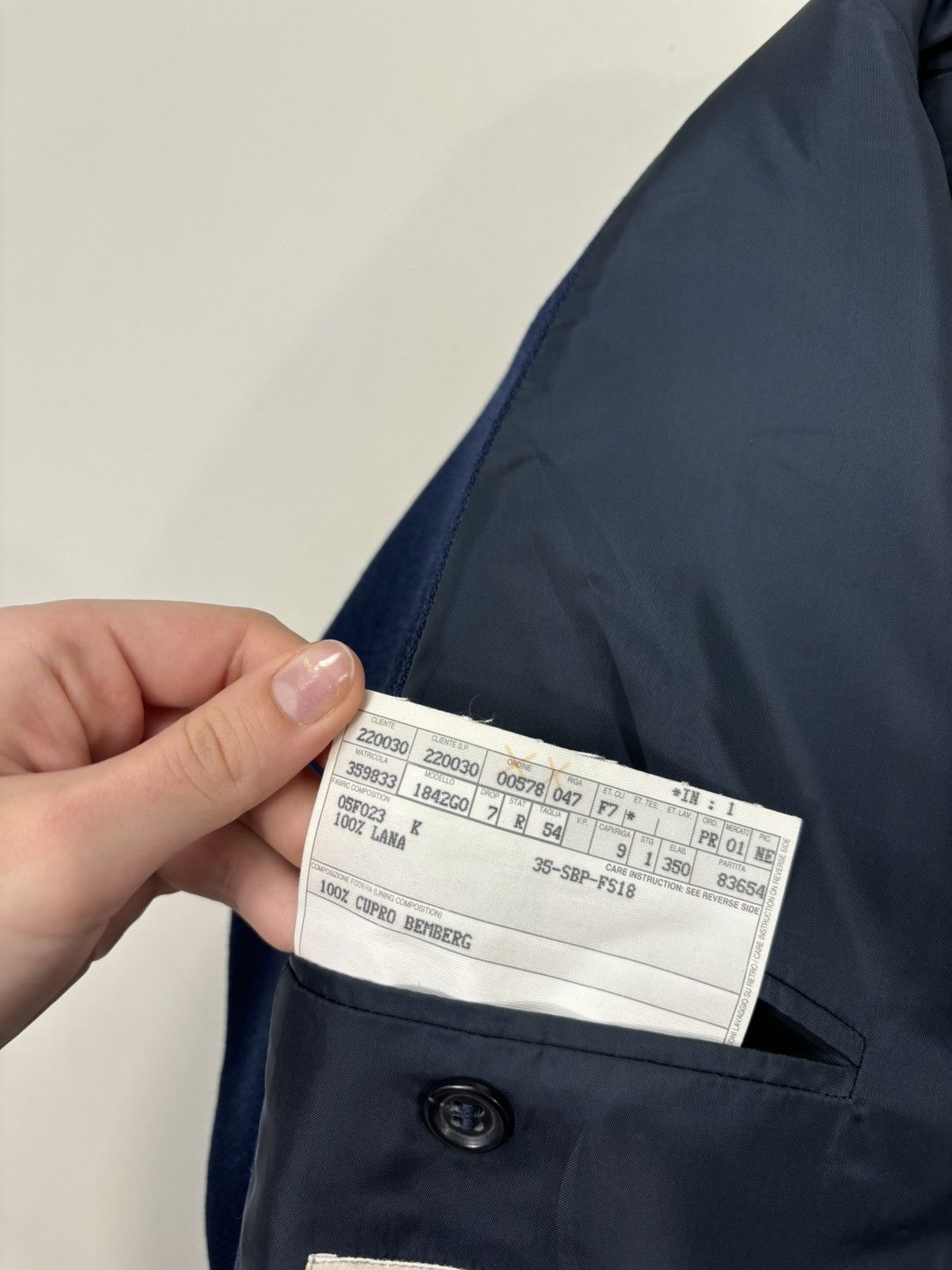 Ermenegildo Zegna Ermenegildo Zegna Soft Blue 3-Buttons Wool Blazer Jacket Size 44R - 13 Thumbnail