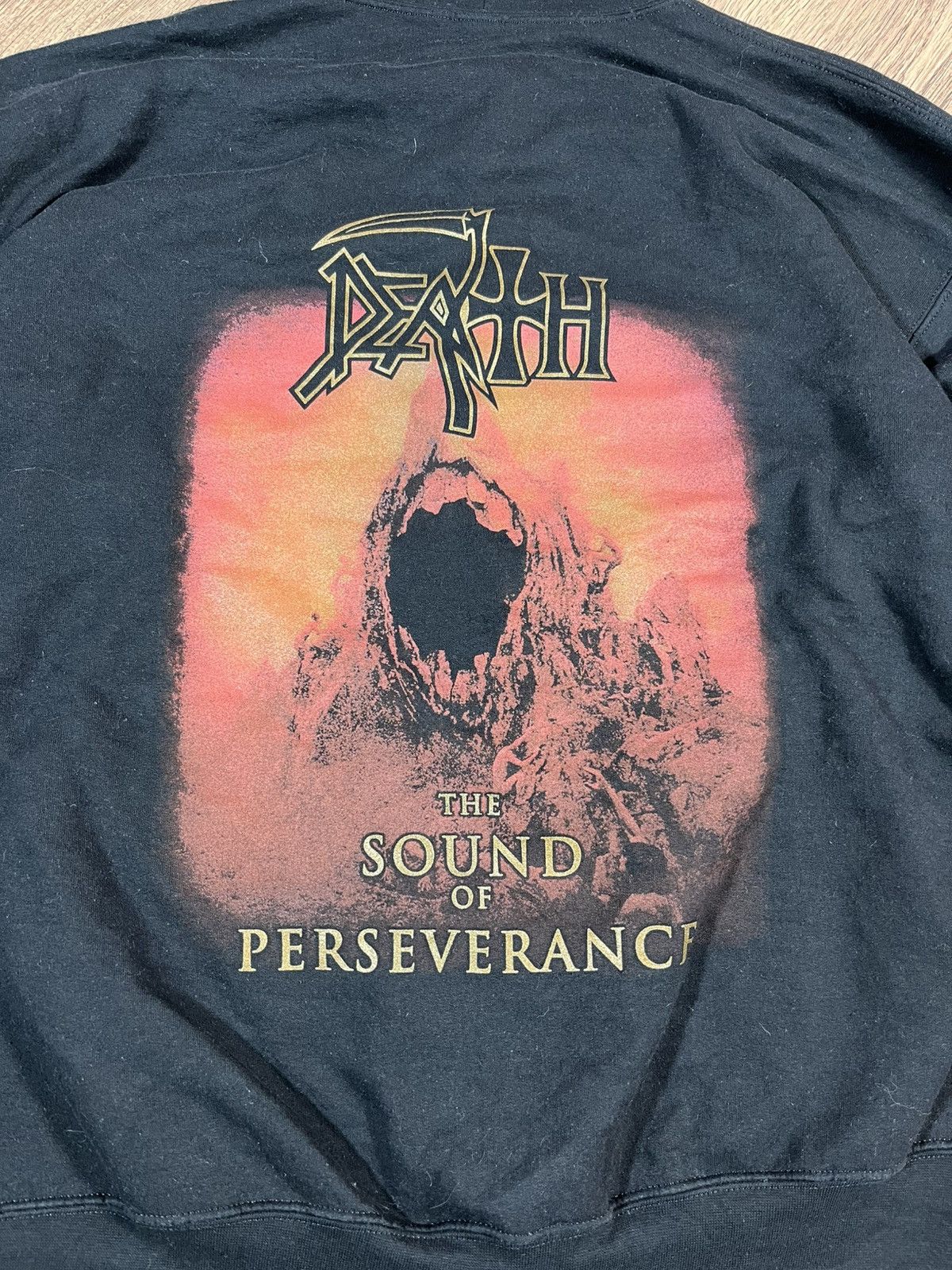 Vintage DEATH Band The Sound Of Perseverance Zip-Up Hoodie Size US XL / EU 56 / 4 - 8 Thumbnail
