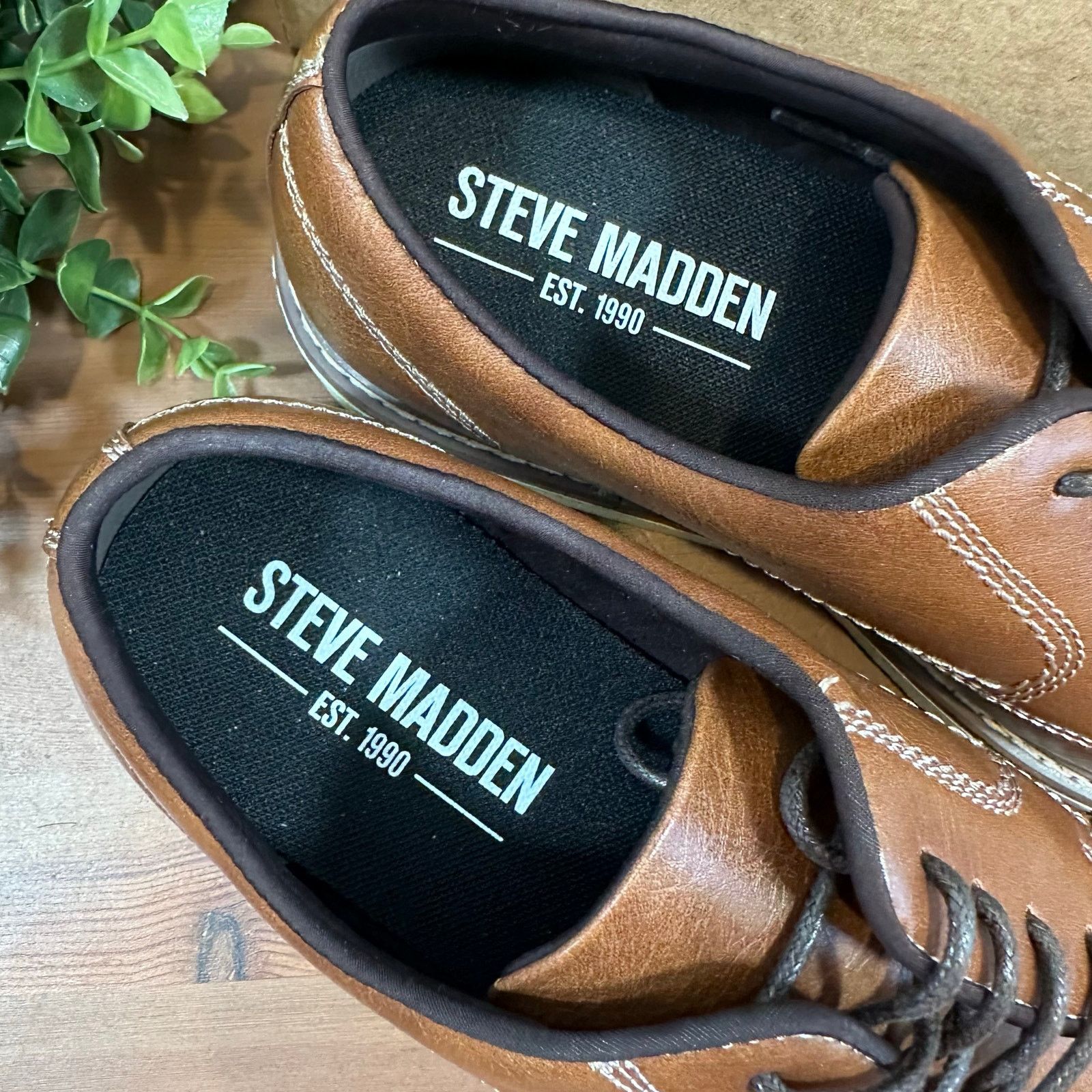 Steve Madden Steve Madden Men's P-Jansen Cognac Oxfords Shoes Size 9 Size US 9 / EU 42 - 7 Thumbnail