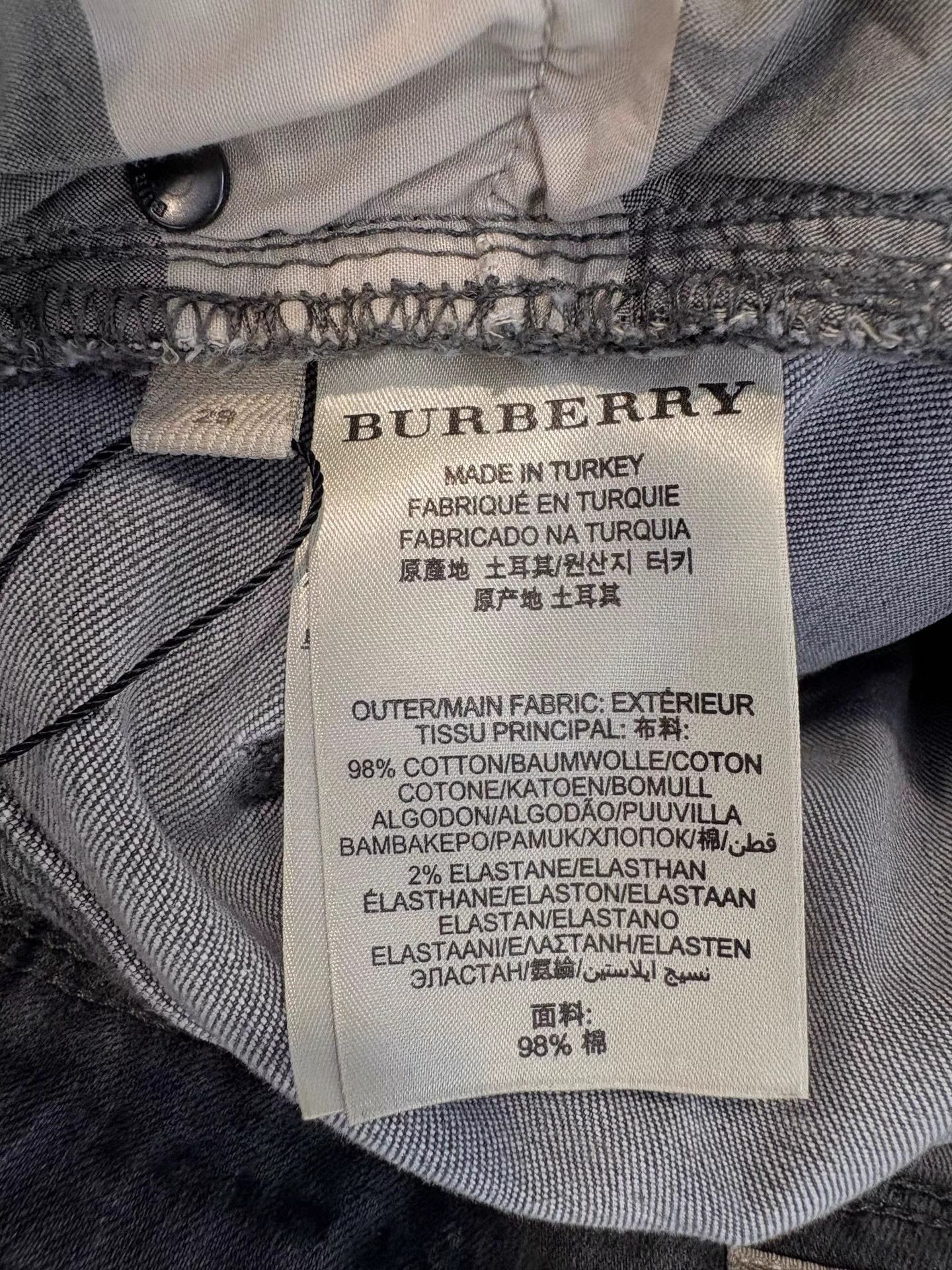 Burberry BURBERRY Washed Grey Jeans K1 Size US 29 - 5 Thumbnail