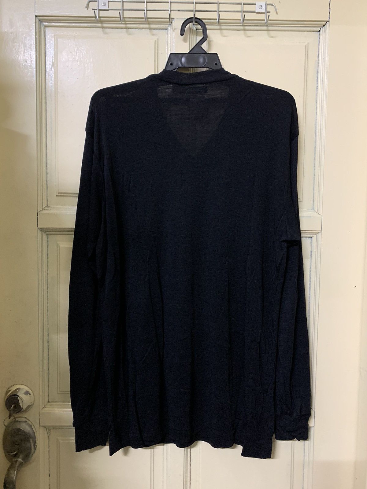 Yohji Yamamoto 💥Avant Garde Yohji Yamamoto Black Shirt Size US L / EU 52-54 / 3 - 4 Thumbnail
