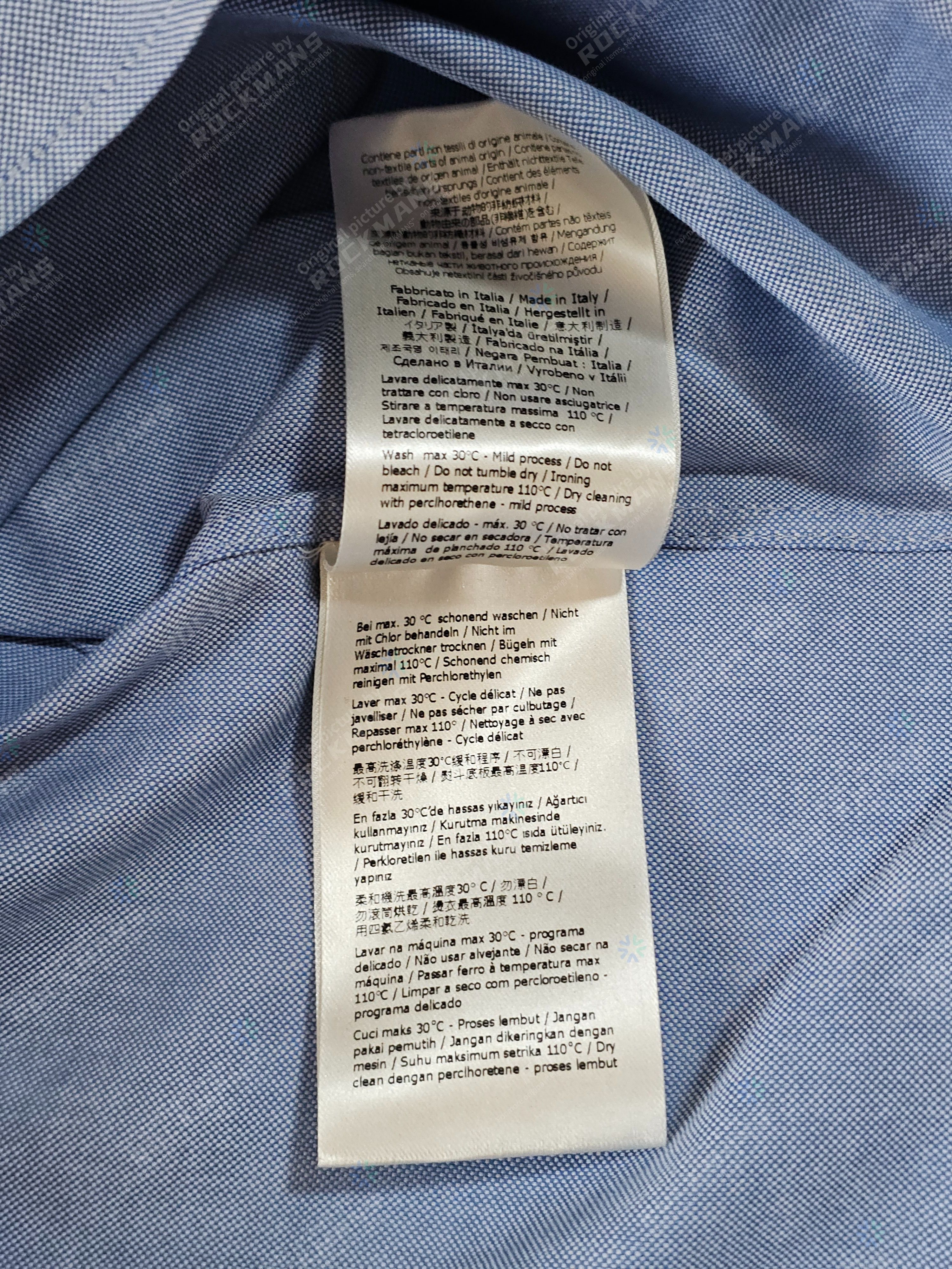 Fendi Fendi Light Blue Oxford Short-sleeve OS Shirt Size L Size US L / EU 52-54 / 3 - 8 Thumbnail