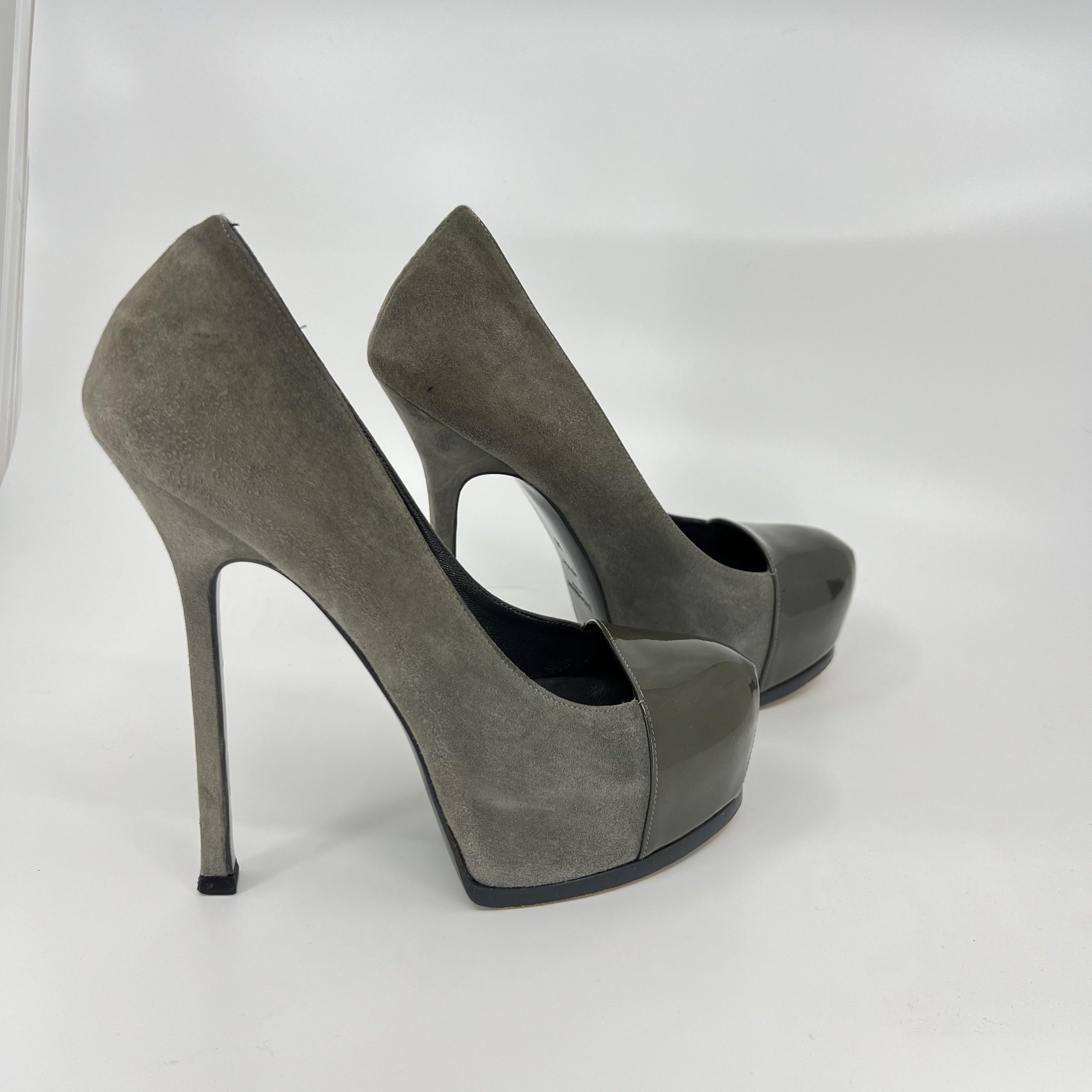 Yves Saint Laurent Yves Saint-Laurent Suede Pumps Size US 7 / IT 37 - 5 Thumbnail