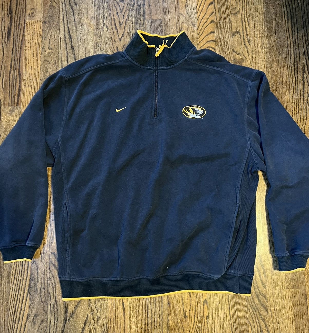 Nike Vintage Mizzou Quarter Zip Size US XL / EU 56 / 4 - 1 Thumbnail