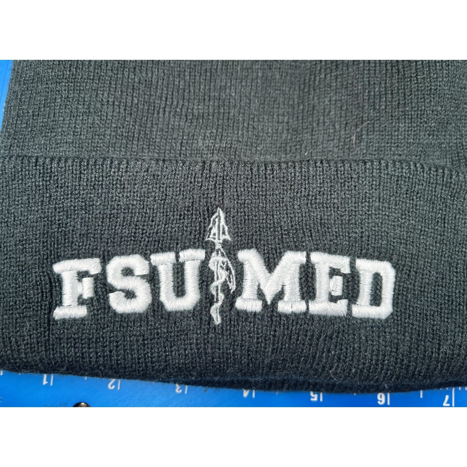 Port & Company Port & Company Hat Beanie Mens One Size Black Fleece Lined FSU MED College Size US M / EU 48-50 / 2 - 2 Thumbnail