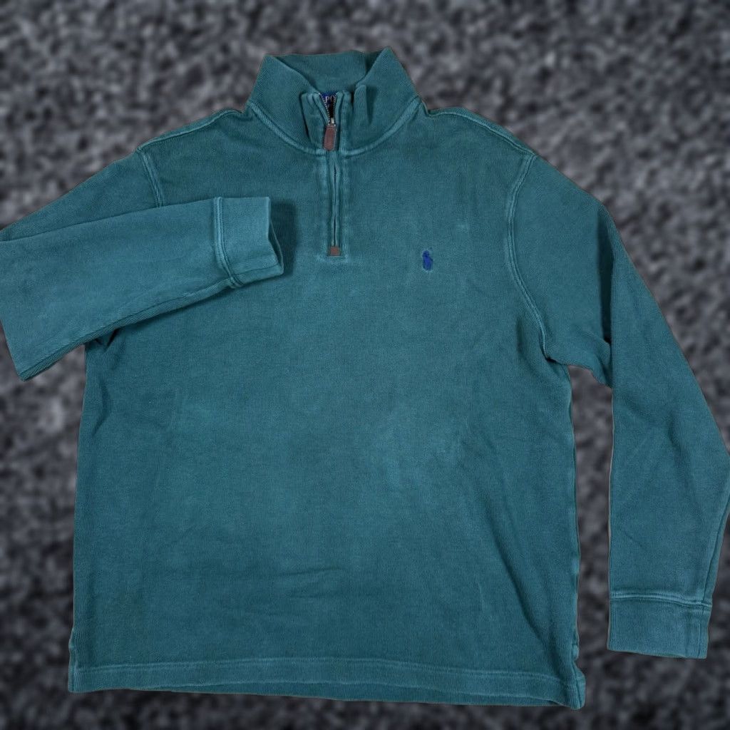 Ralph Lauren Polo Ralph Lauren Golf Quarter Zip Sweater Mens L Green Size US L / EU 52-54 / 3 - 1 Thumbnail