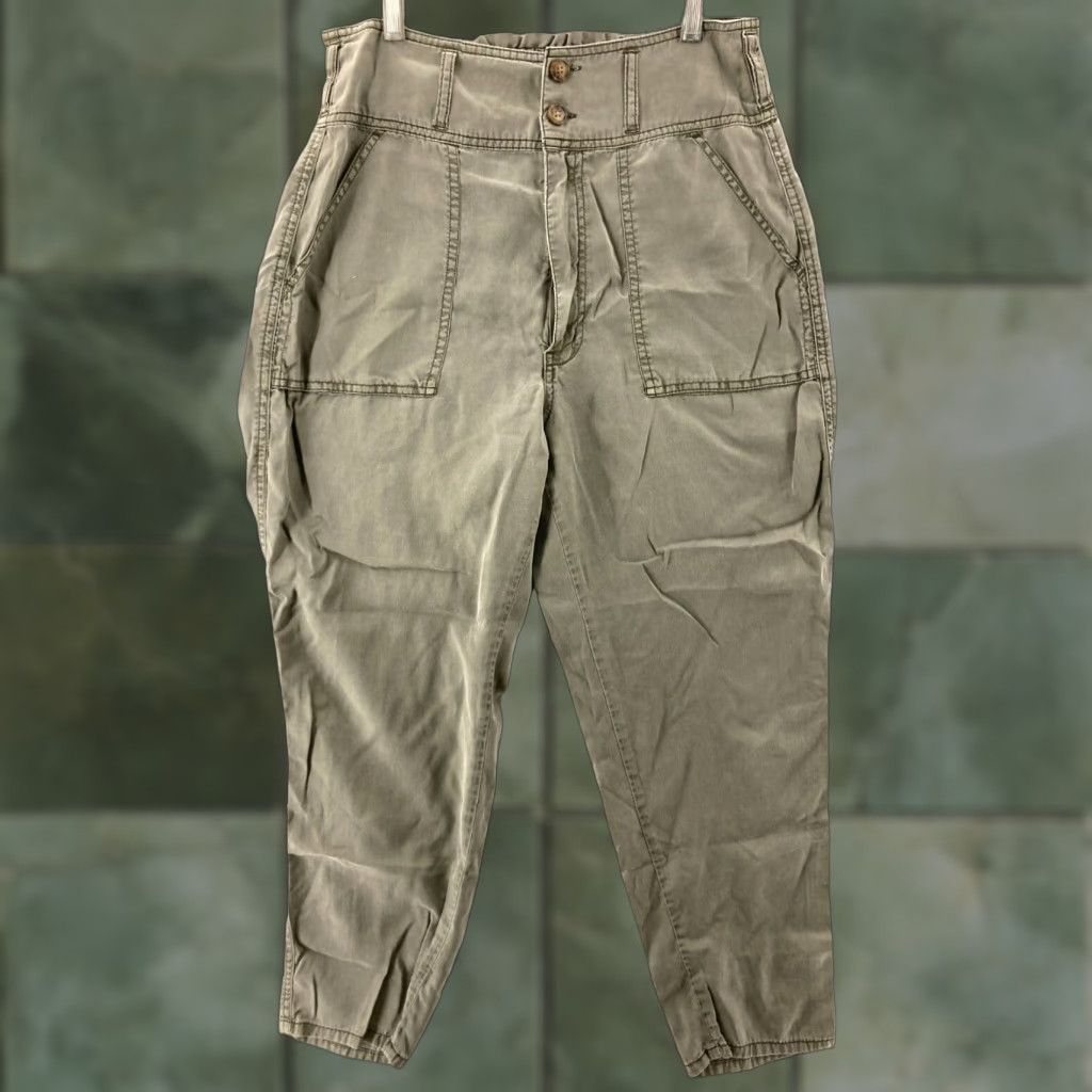 Abercrombie & Fitch VINTAGE Abercrombie & Fitch Pants Women M Gray Elastic Waist Ankle Hiking 90s Mens? Womens Size 32" / US 10 / IT 46 - 1 Thumbnail