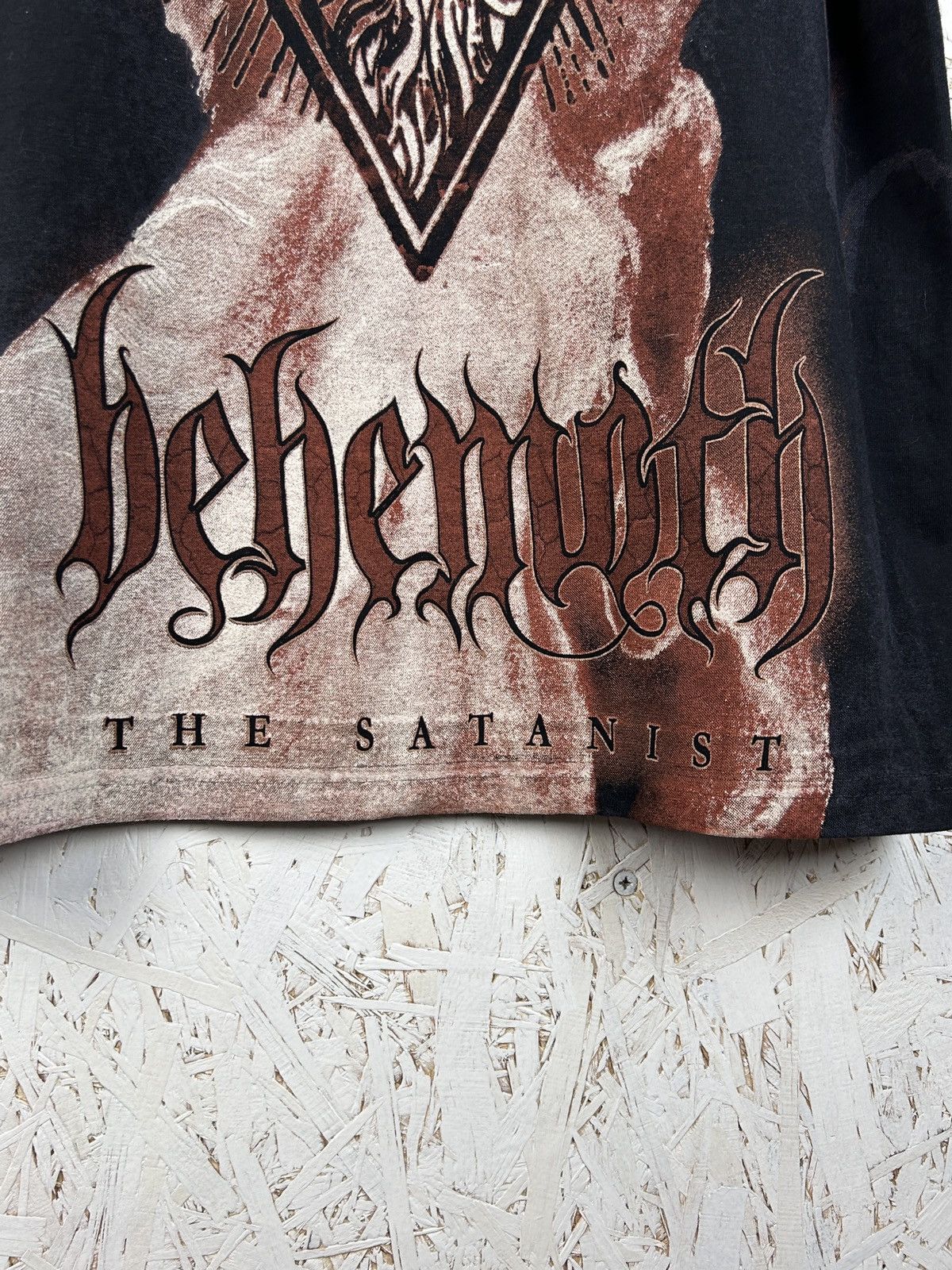 Band Tees Vintage Behemoth The Satanist AOP Black Death Metal Band Tee Size US M / EU 48-50 / 2 - 7 Thumbnail